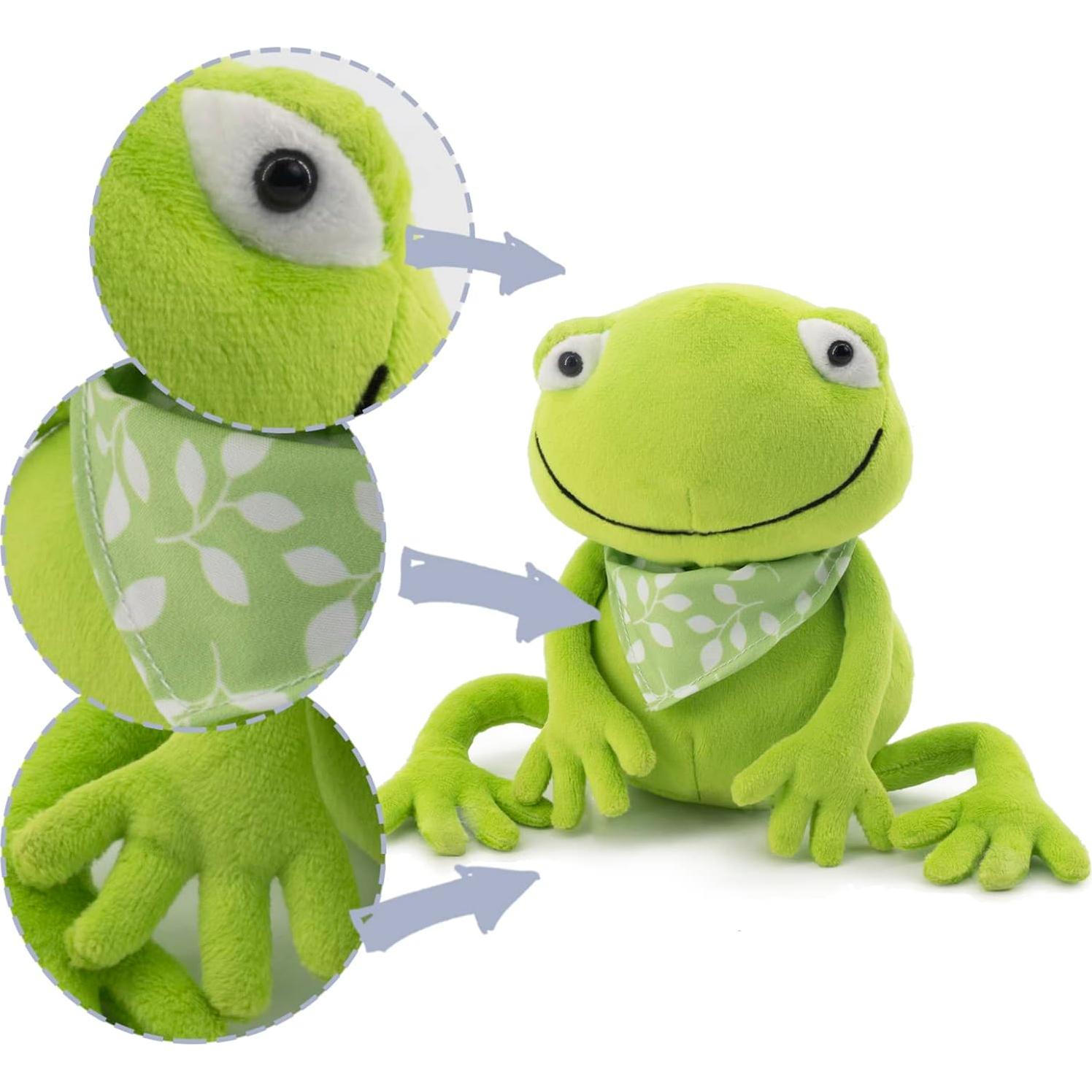 Rana de Peluche Verde M&R Toys 16 cm Suave para Niños