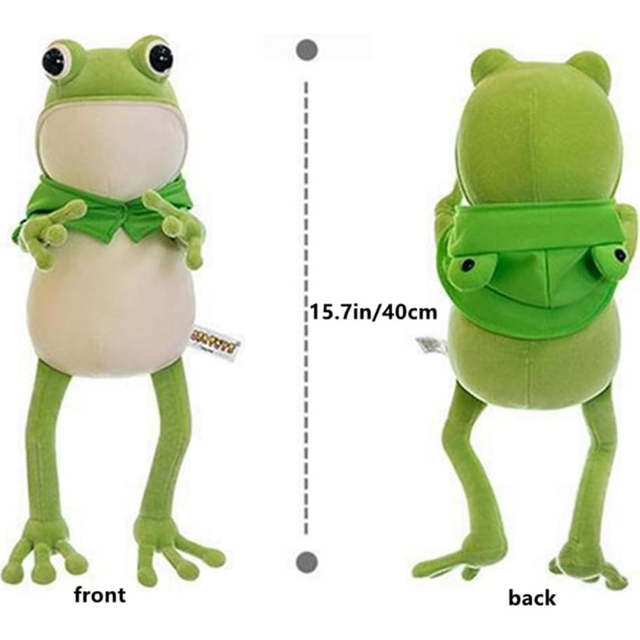 NatureMan Juguete de Peluche Rana 45 cm Suave Decoración