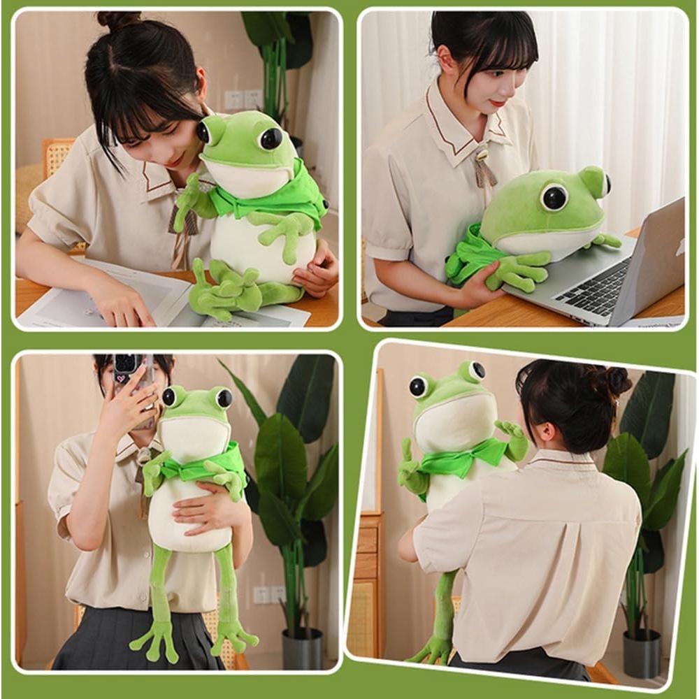 NatureMan Juguete de Peluche Rana 45 cm Suave Decoración