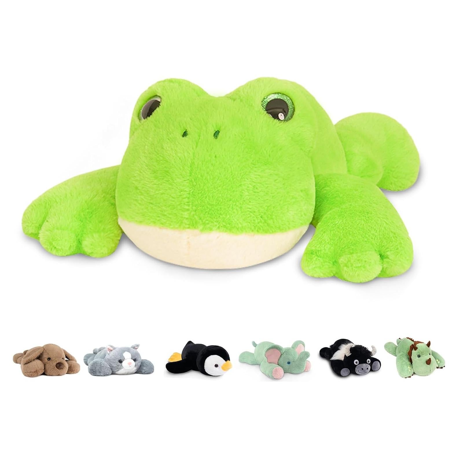 Rana de Peluche Pesada Niuniu Daddy 1.5 kg 30 cm