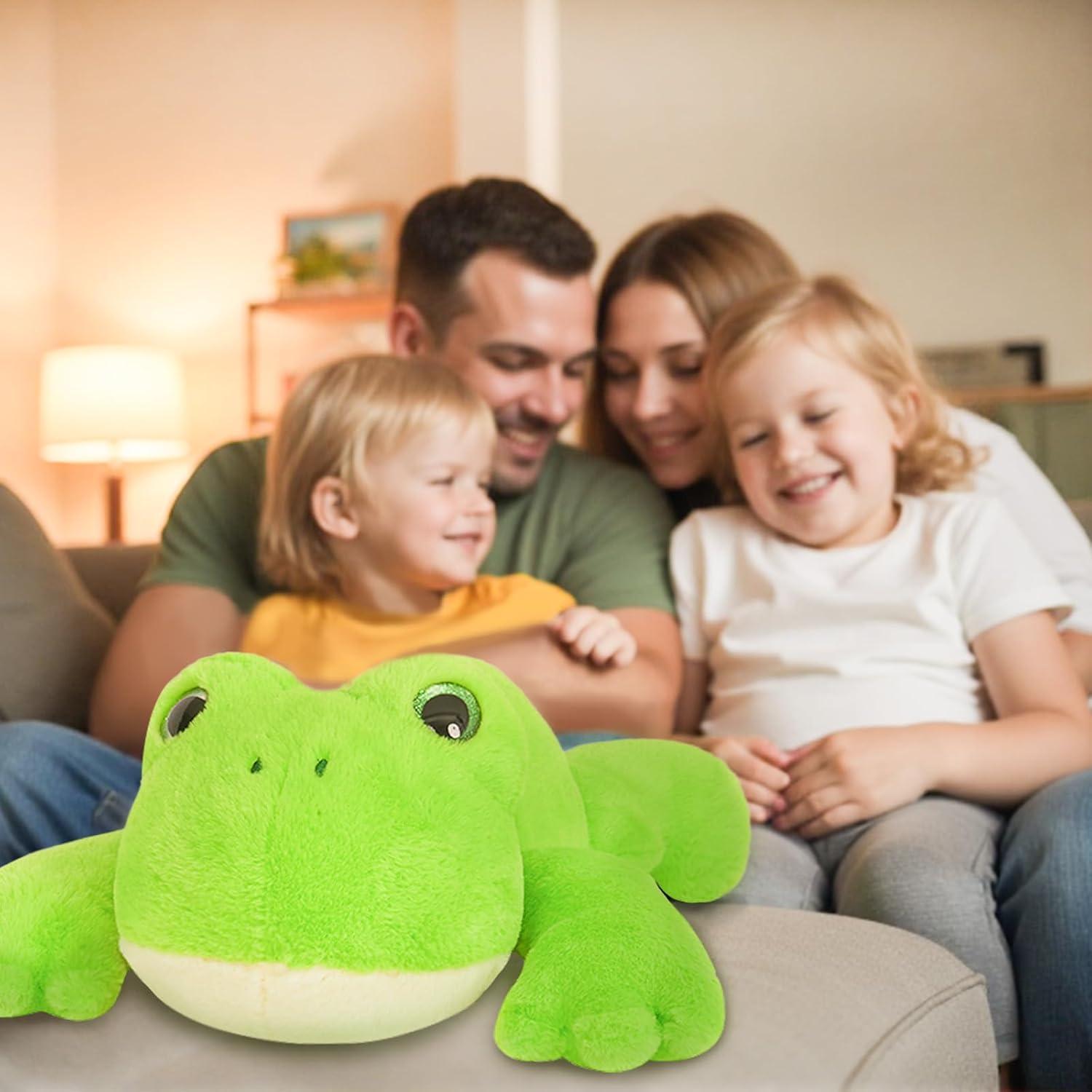 Rana de Peluche Pesada Niuniu Daddy 1.5 kg 30 cm