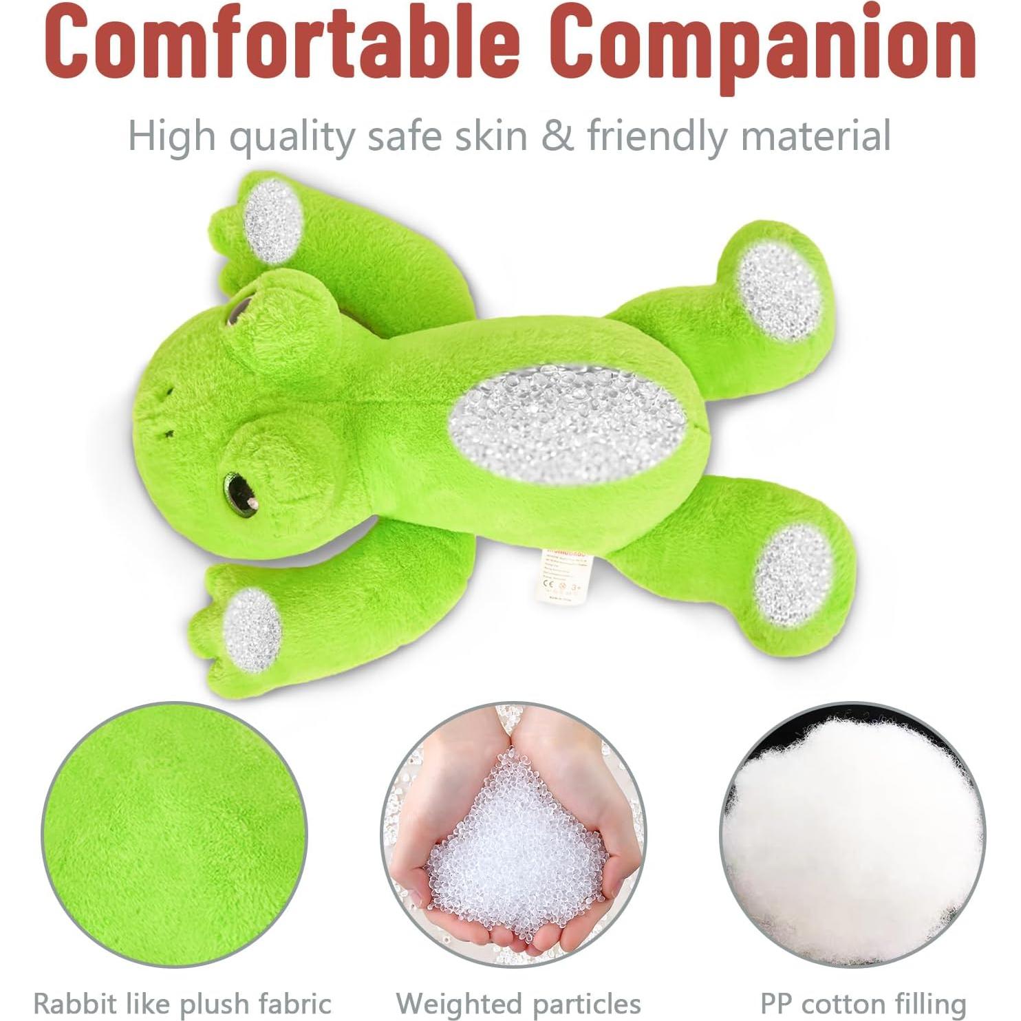 Rana de Peluche Pesada Niuniu Daddy 1.5 kg 30 cm