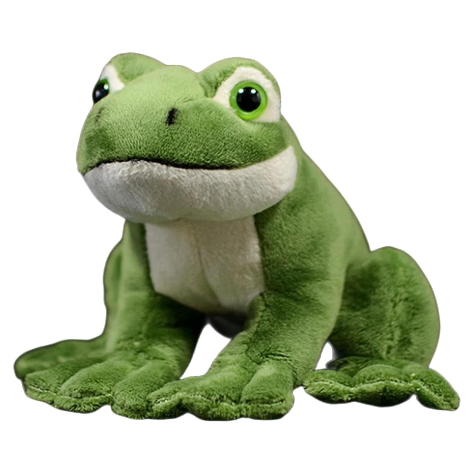 Rana de Peluche Realista FRANKIEZHOU Verde 16 cm Suave