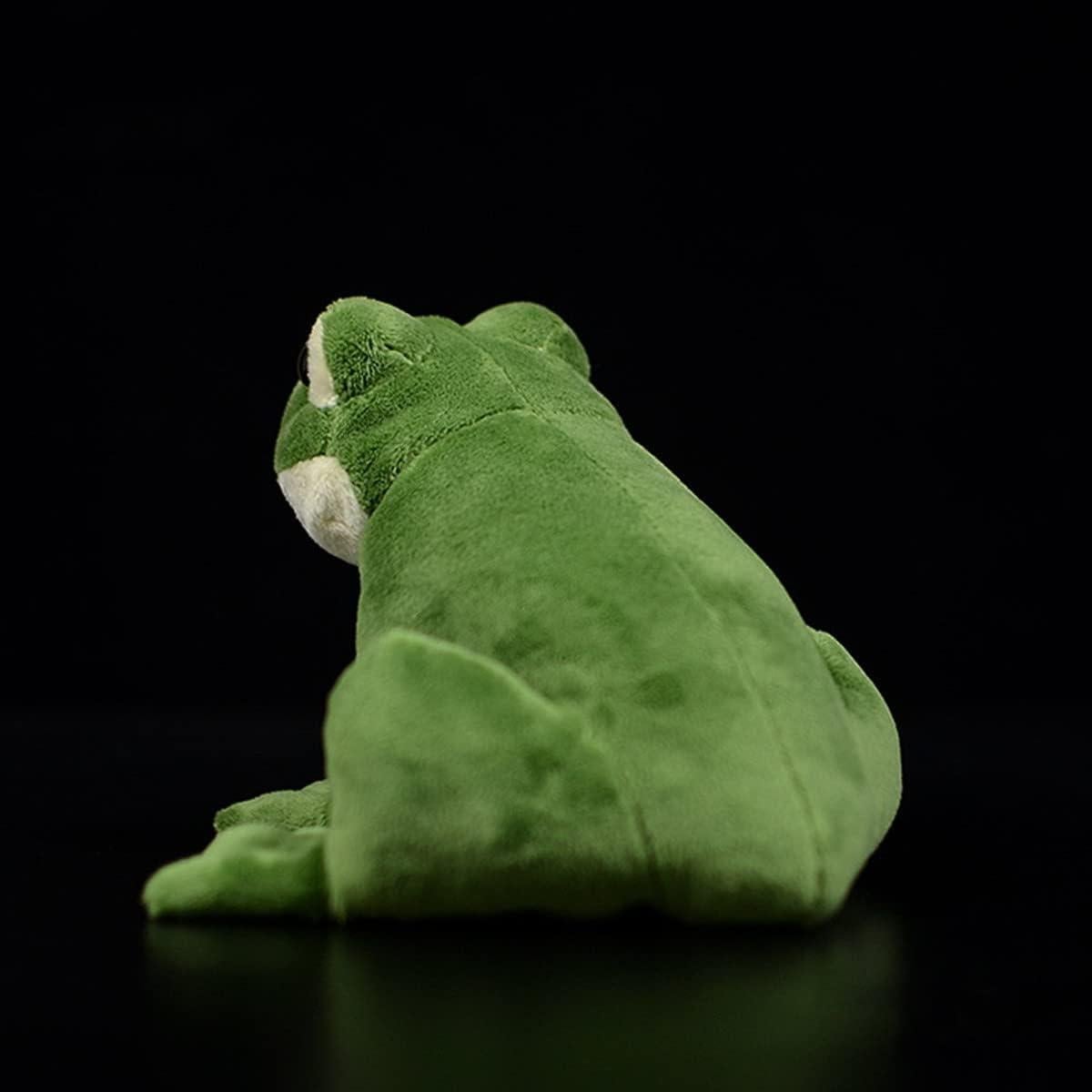 Rana de Peluche Realista FRANKIEZHOU Verde 16 cm Suave