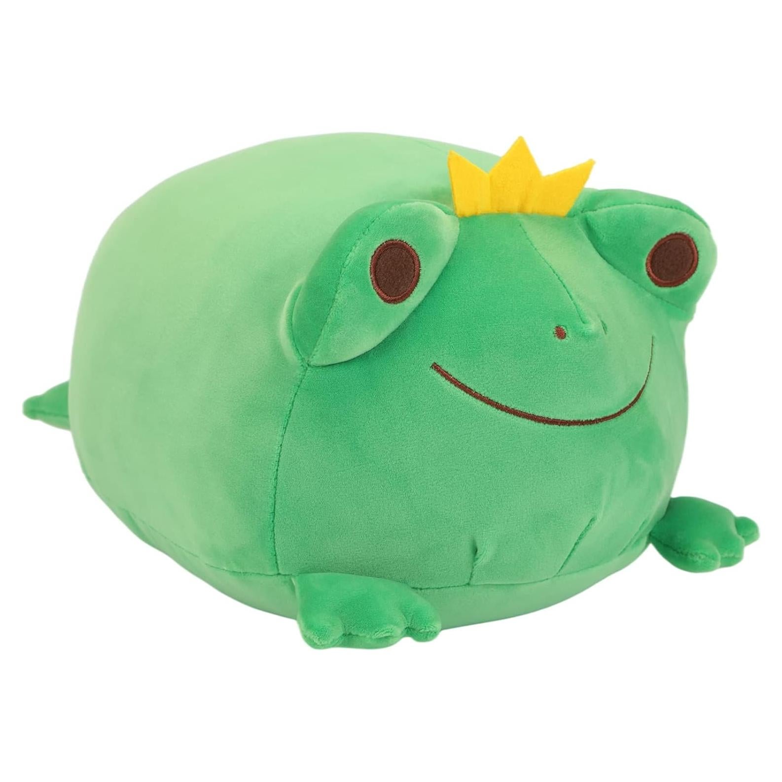 Rana de Peluche CAZOYEE 30.5 cm Verde Esmeralda para Niños