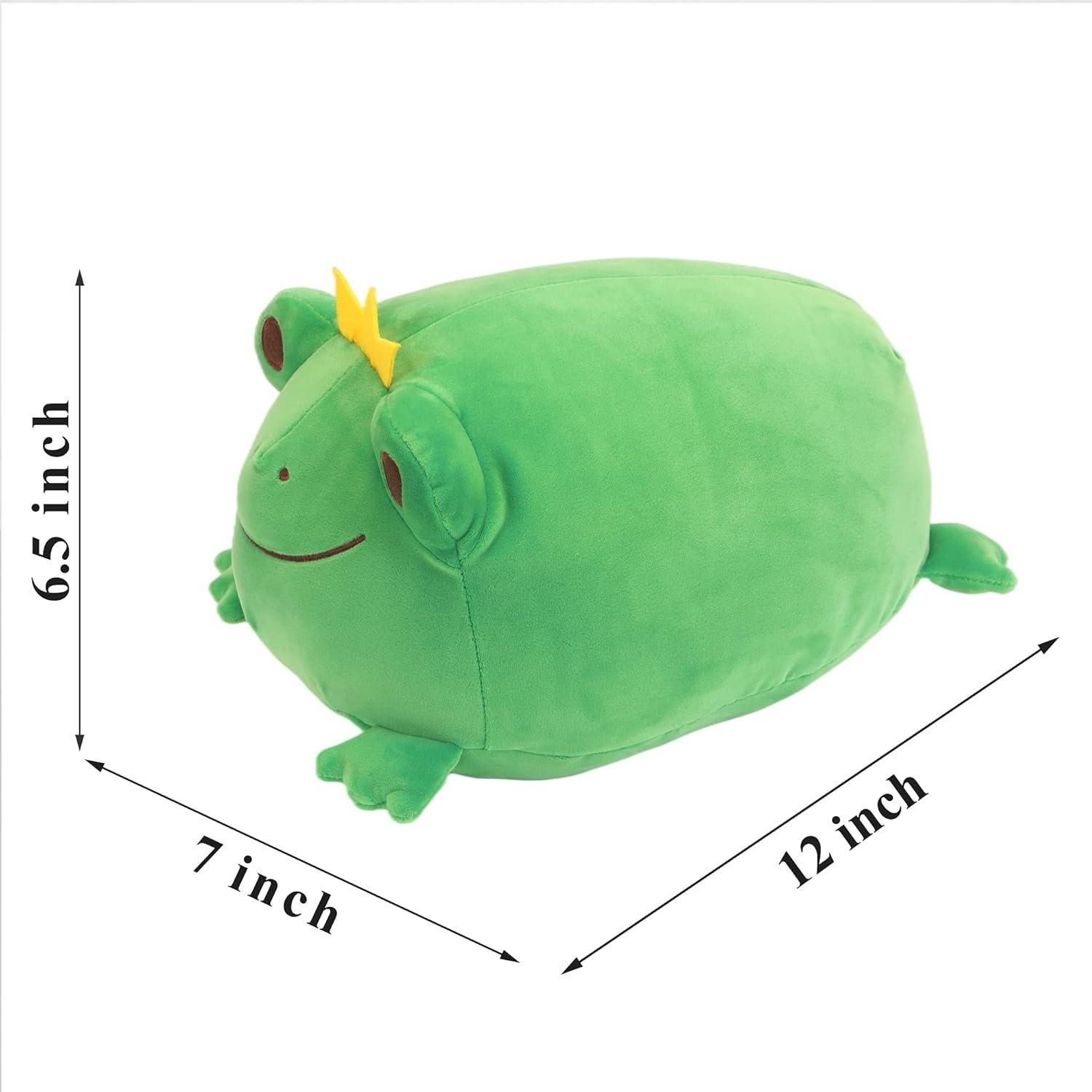 Rana de Peluche CAZOYEE 30.5 cm Verde Esmeralda para Niños