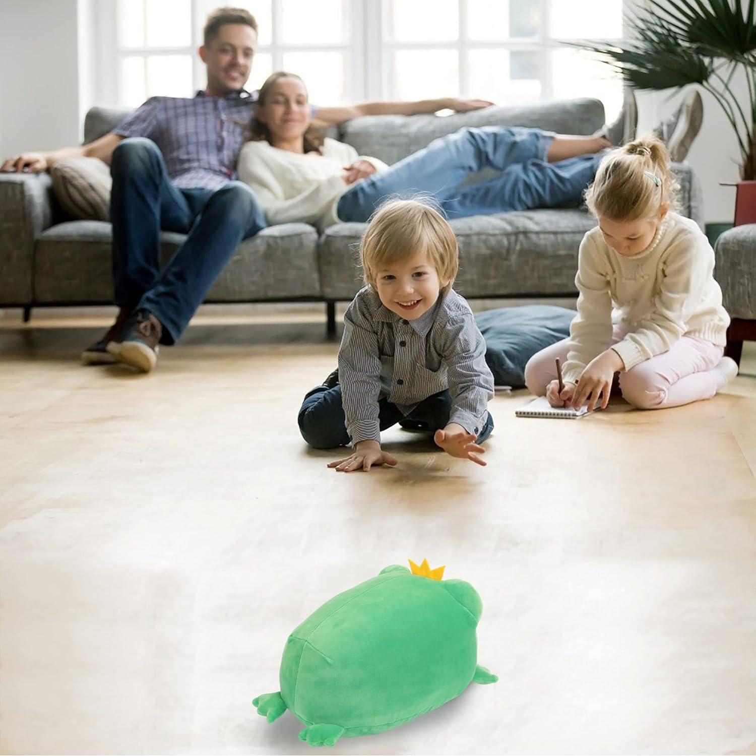 Rana de Peluche CAZOYEE 30.5 cm Verde Esmeralda para Niños