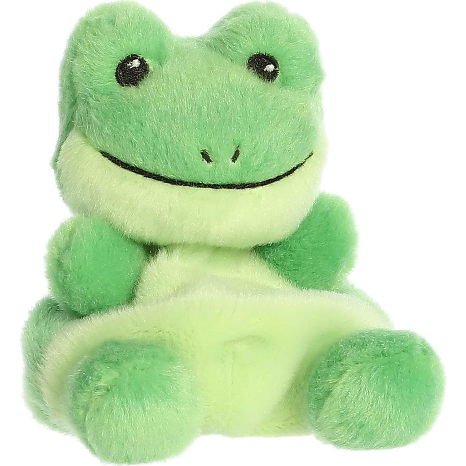 Peluche Ribbits Frog Aurora Palm Pals 12.7 cm Verde