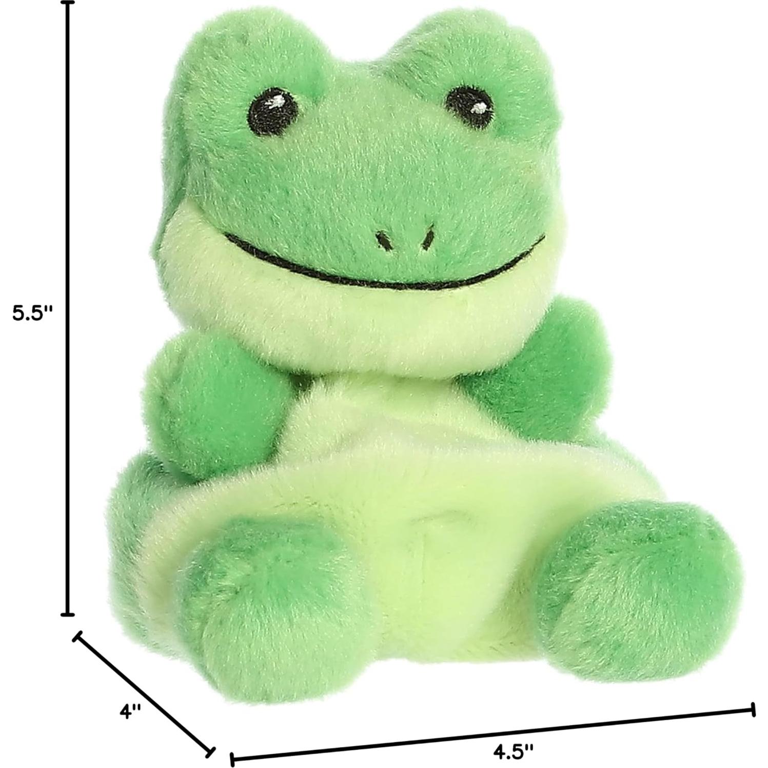 Peluche Ribbits Frog Aurora Palm Pals 12.7 cm Verde