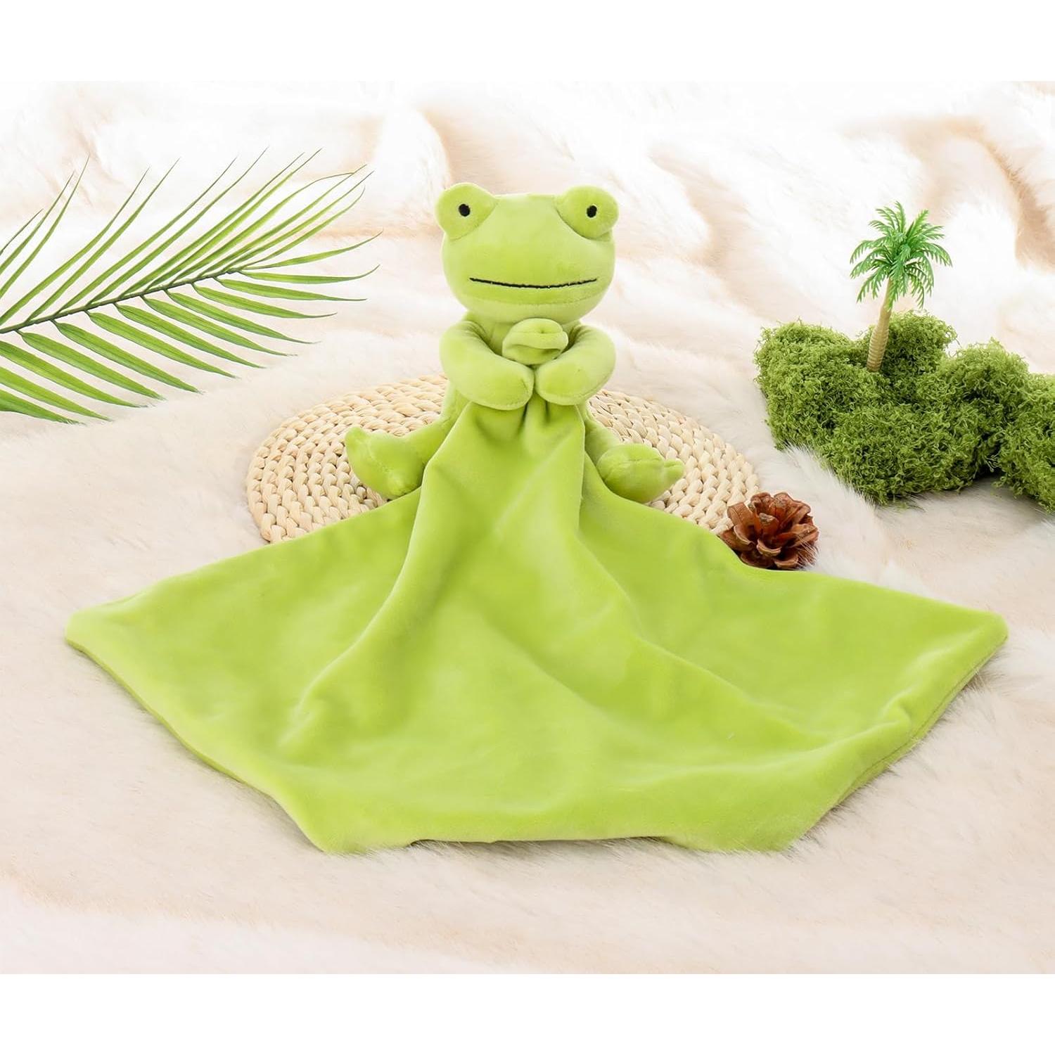 Manta de Seguridad Rana Verde Apricot Lamb 33 cm Suave