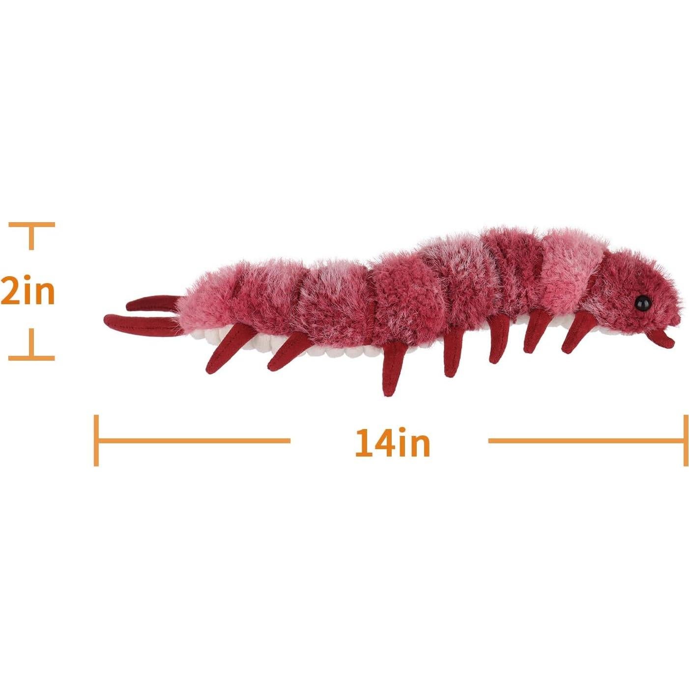 Ciempiés de Peluche Cordero Albaricoque 35.56 cm Suave