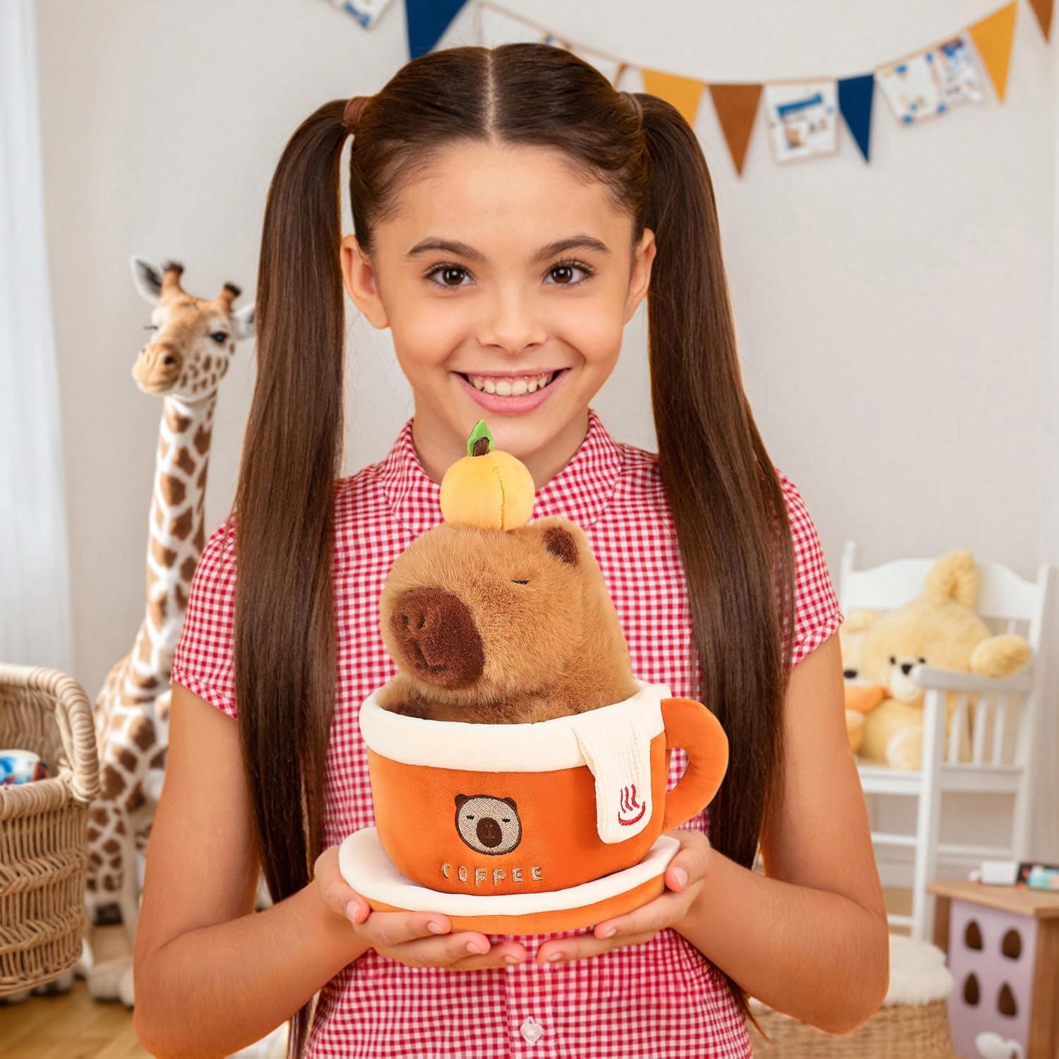 Peluche Capibara Taza de Café Ditucu 22.86 cm Suave