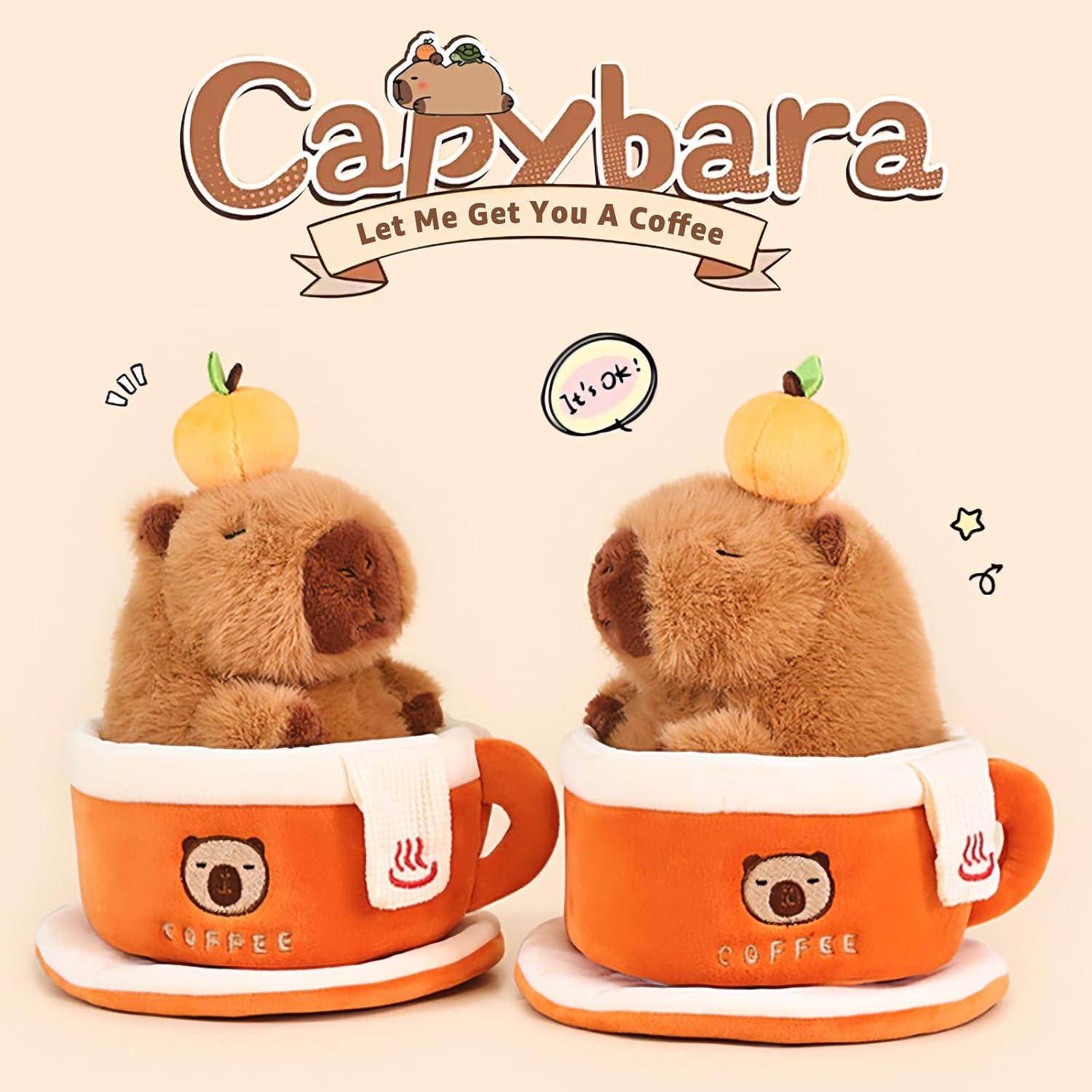 Peluche Capibara Taza de Café Ditucu 22.86 cm Suave