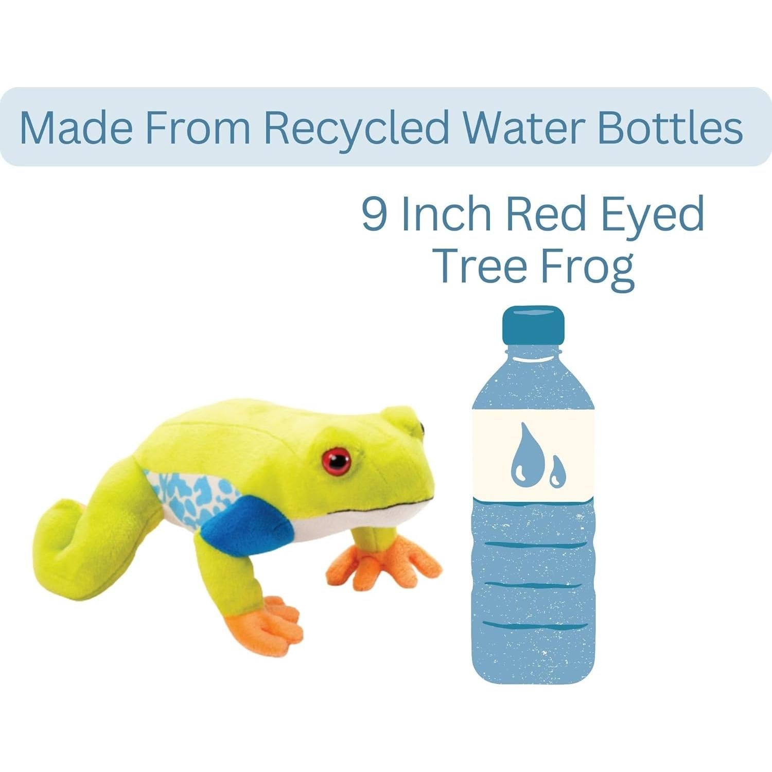 Peluche Rana de Ojos Rojos 23 cm El Zoológico de Caricias