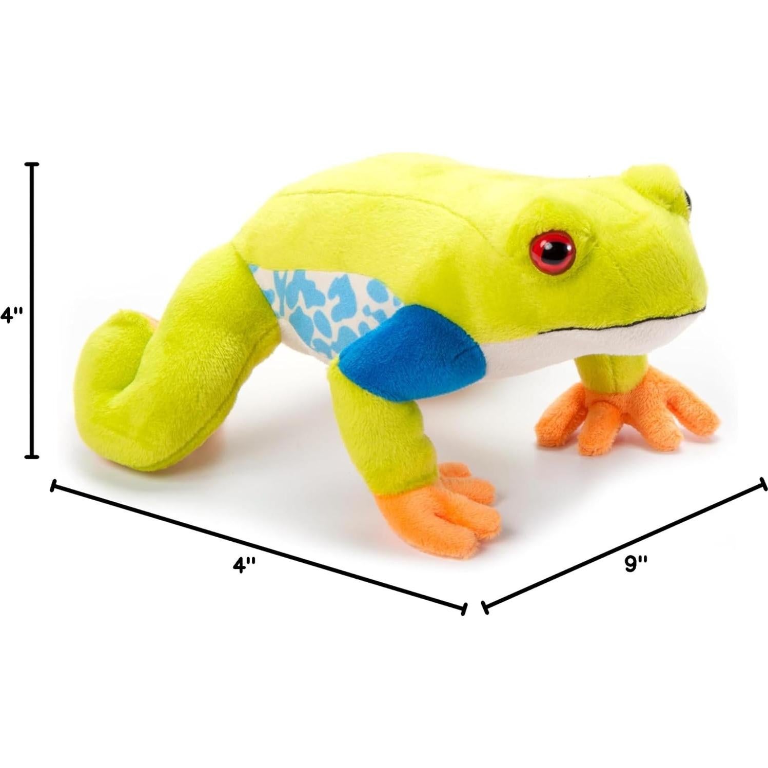 Peluche Rana de Ojos Rojos 23 cm El Zoológico de Caricias