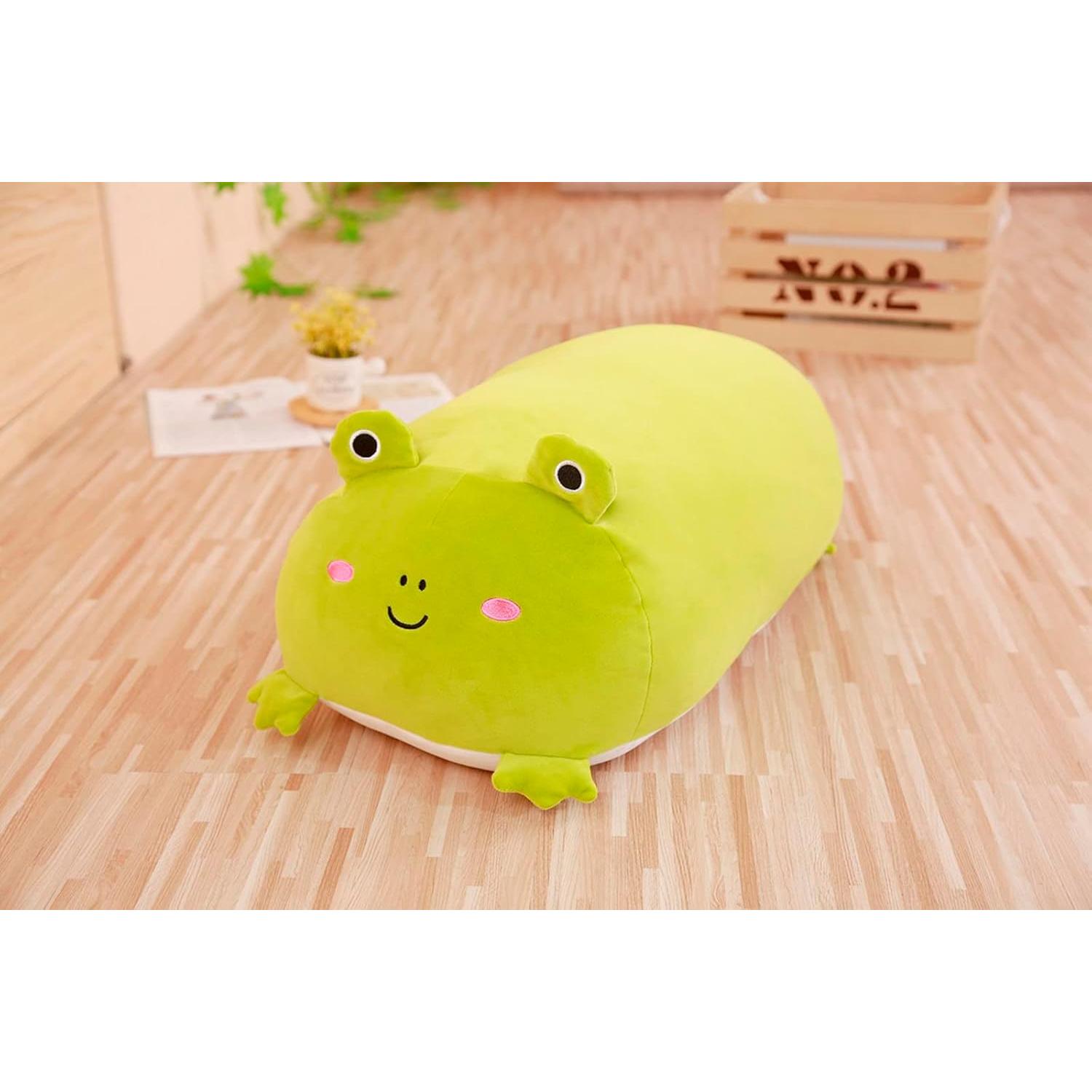 Almohada de Peluche Rana 20 cm TONGSONG Suave y Abrazable