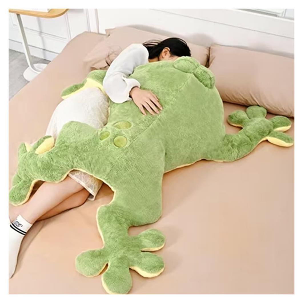 Peluche Rana Verde Gigante 60cm Huniupore Almohada Abrazo