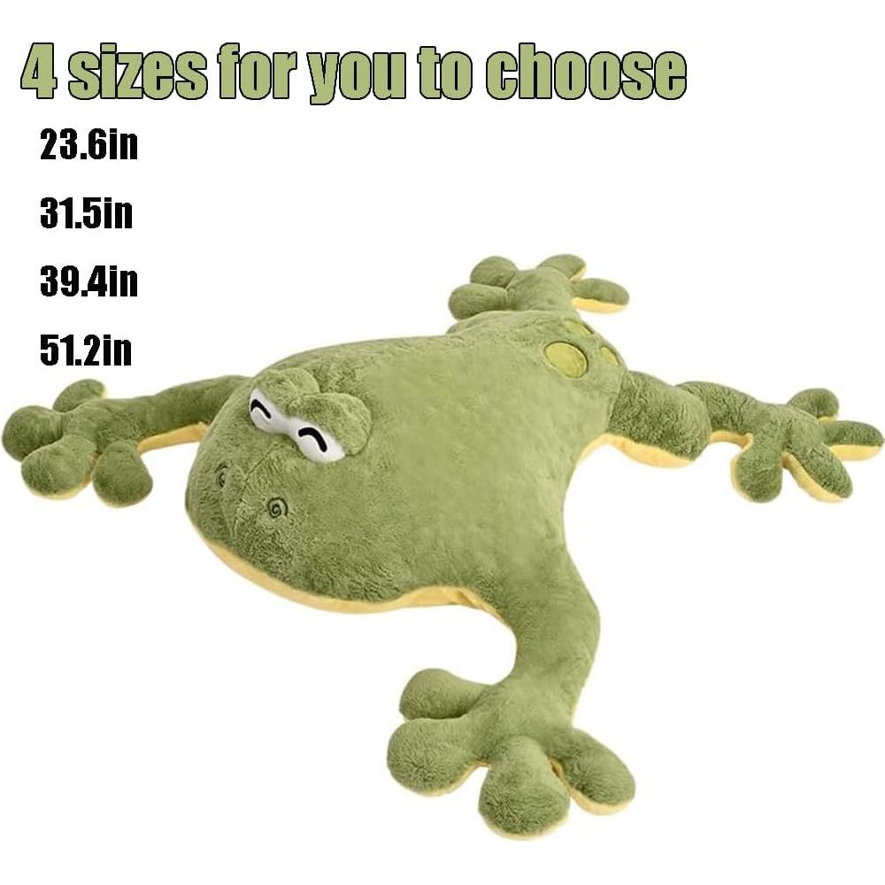 Peluche Rana Verde Gigante 60cm Huniupore Almohada Abrazo
