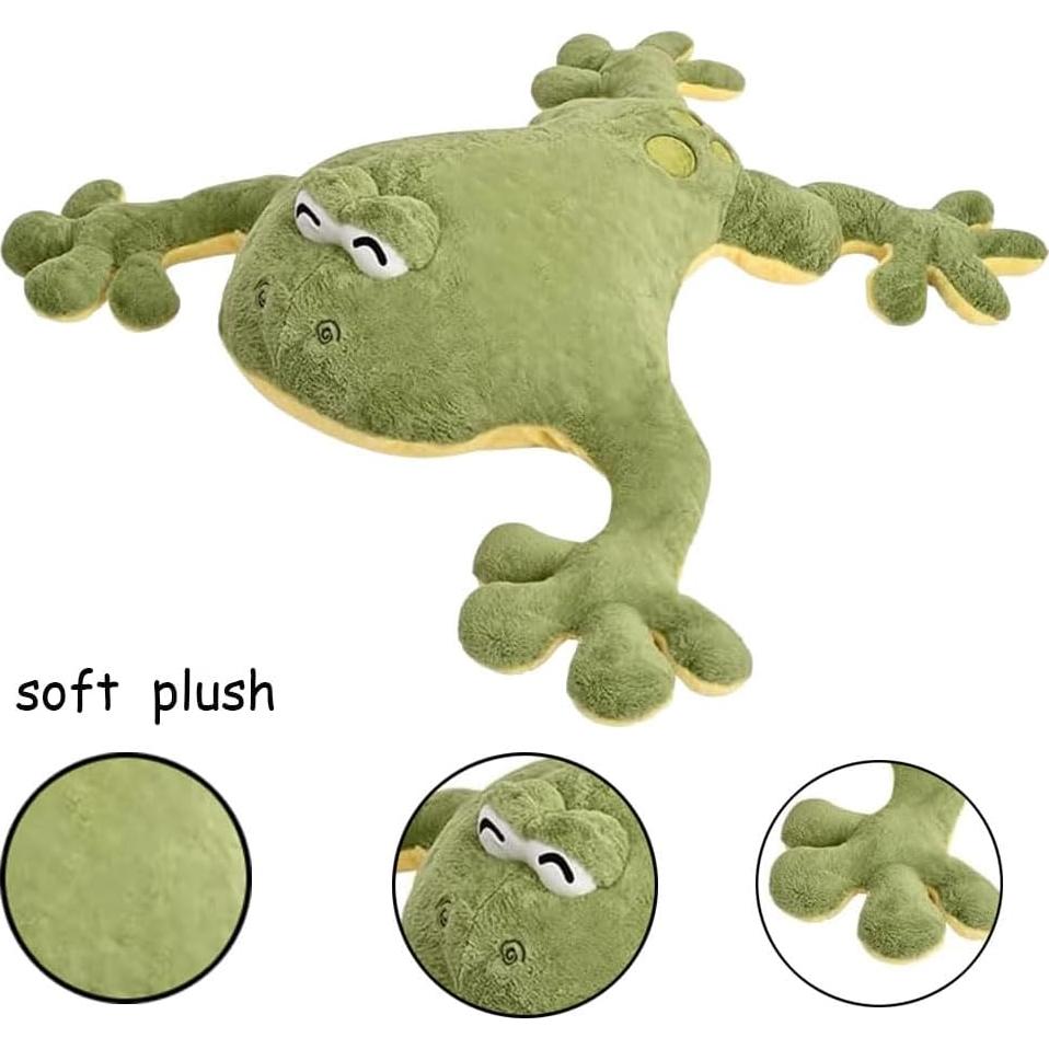 Peluche Rana Verde Gigante 60cm Huniupore Almohada Abrazo