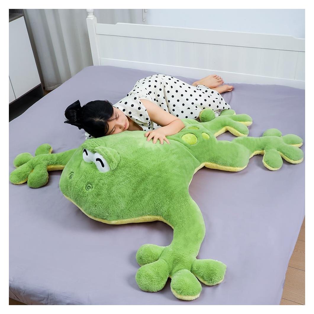 Rana de Peluche Grande Kawaii Labauxite 78.74 cm Suave