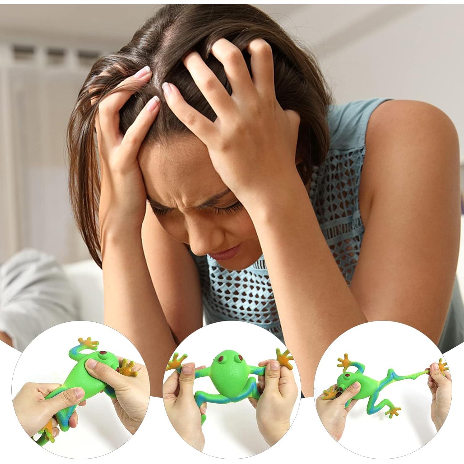 5 Piezas Juguetes de Rana Realista Lohoee 15x15 cm