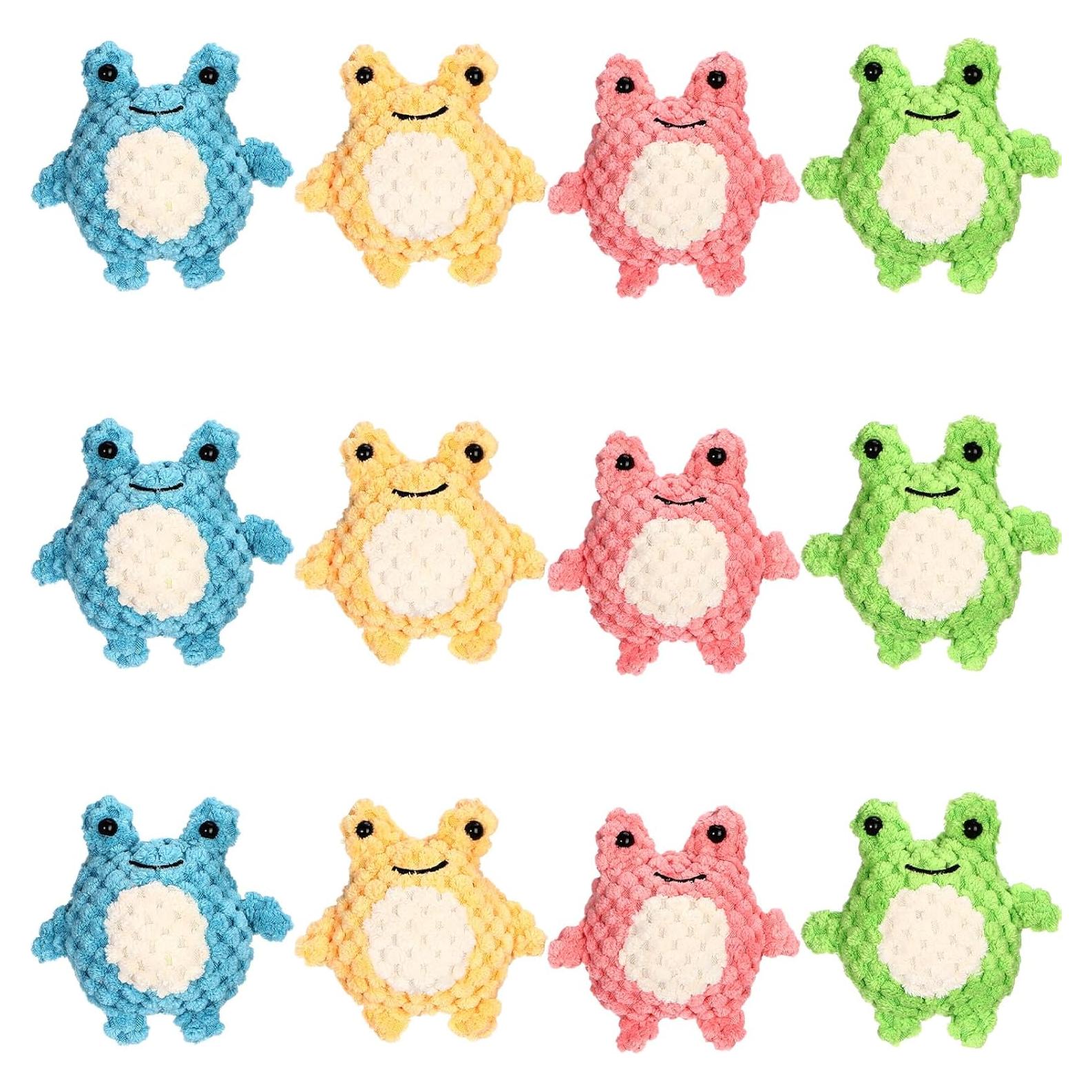 Juguetes de Peluche Rana Liliful - 12 Pcs Alivio Estrés 9x8.5x5 cm