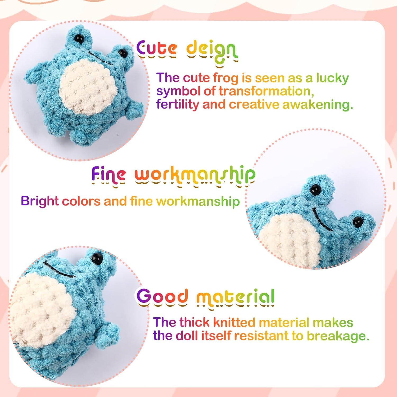 Juguetes de Peluche Rana Liliful - 12 Pcs Alivio Estrés 9x8.5x5 cm