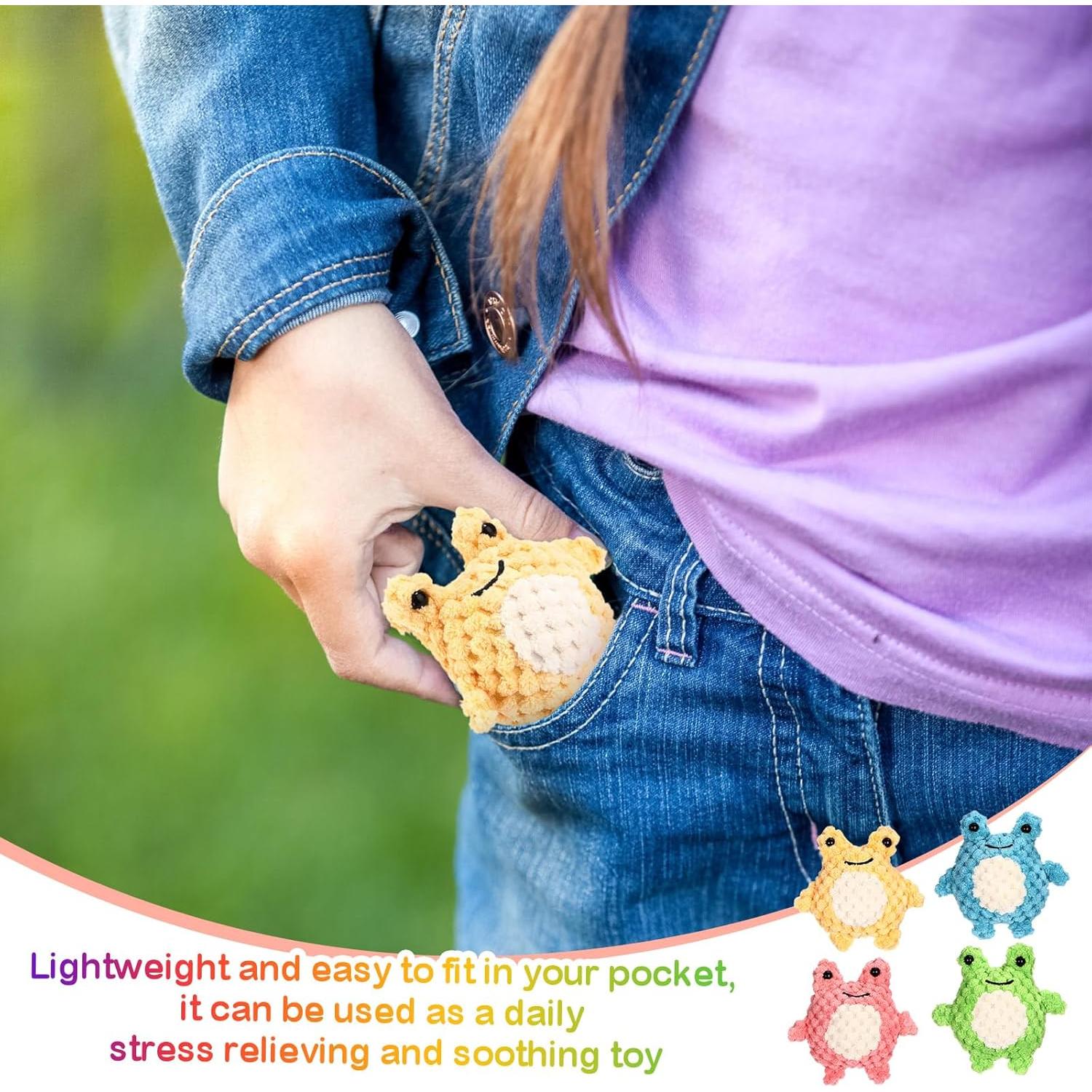 Juguetes de Peluche Rana Liliful - 12 Pcs Alivio Estrés 9x8.5x5 cm