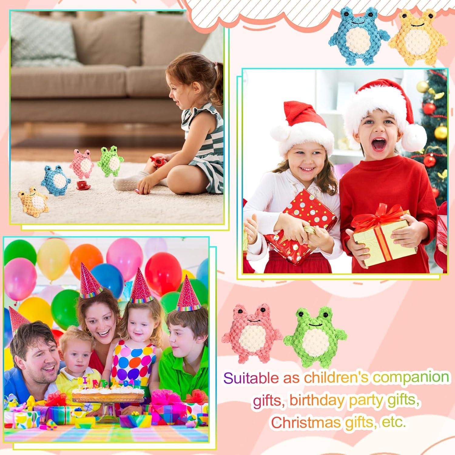 Juguetes de Peluche Rana Liliful - 12 Pcs Alivio Estrés 9x8.5x5 cm