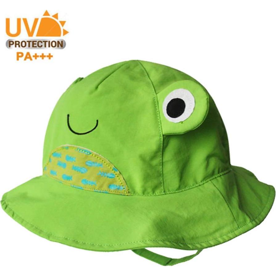 Sombrero de Cubo Plegable UPF 50+ para Bebés y Niños Verde
