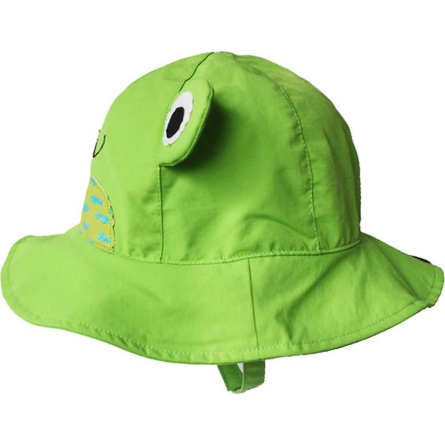 Sombrero de Cubo Plegable UPF 50+ para Bebés y Niños Verde