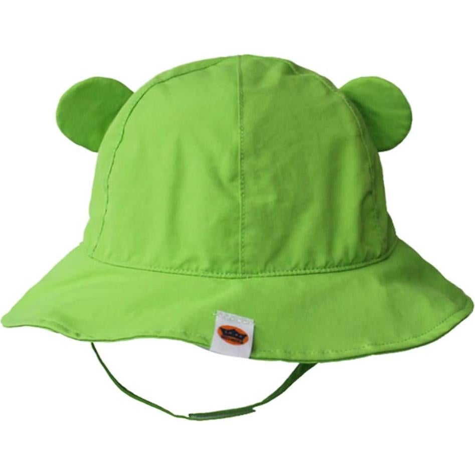 Sombrero de Cubo Plegable UPF 50+ para Bebés y Niños Verde