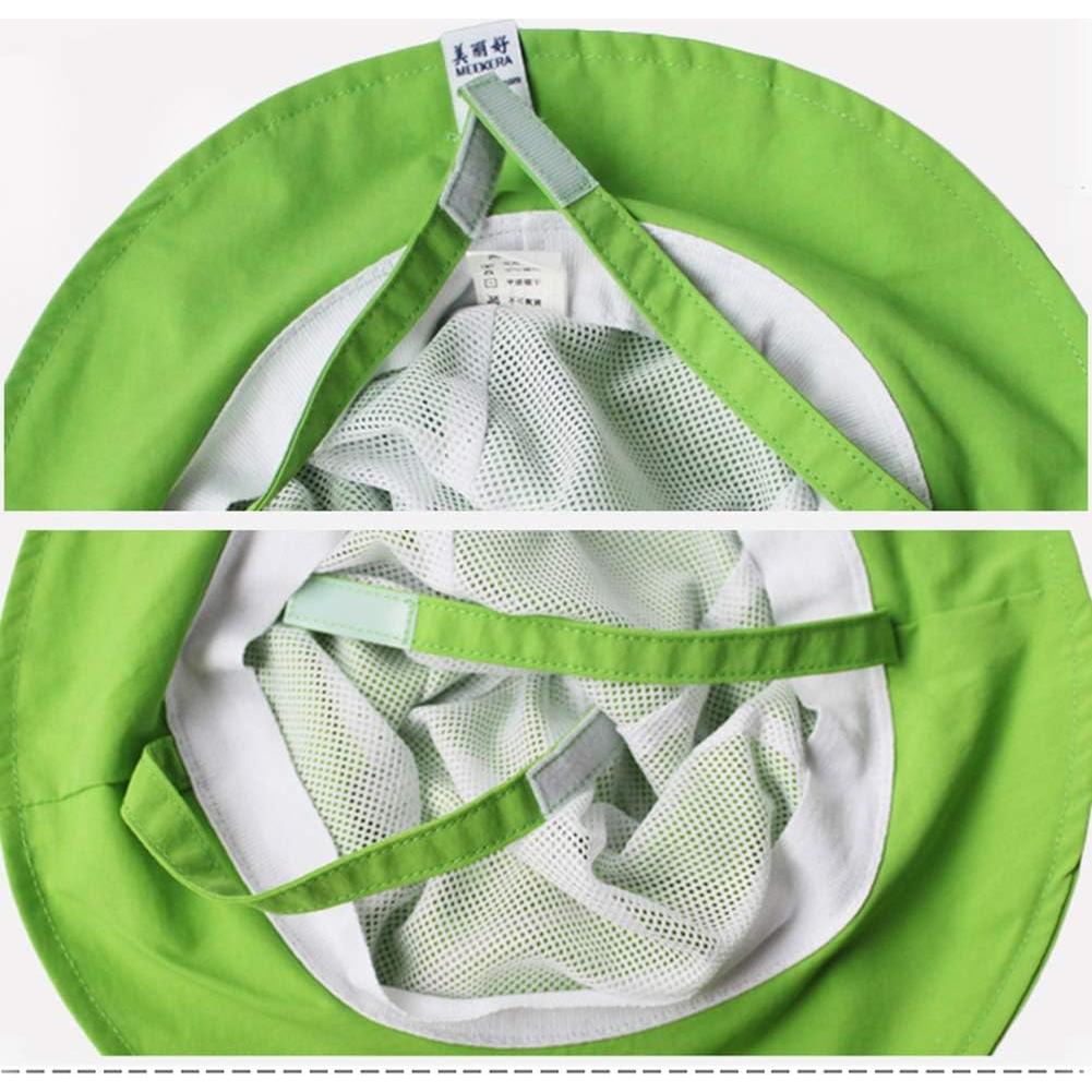 Sombrero de Cubo Plegable UPF 50+ para Bebés y Niños Verde