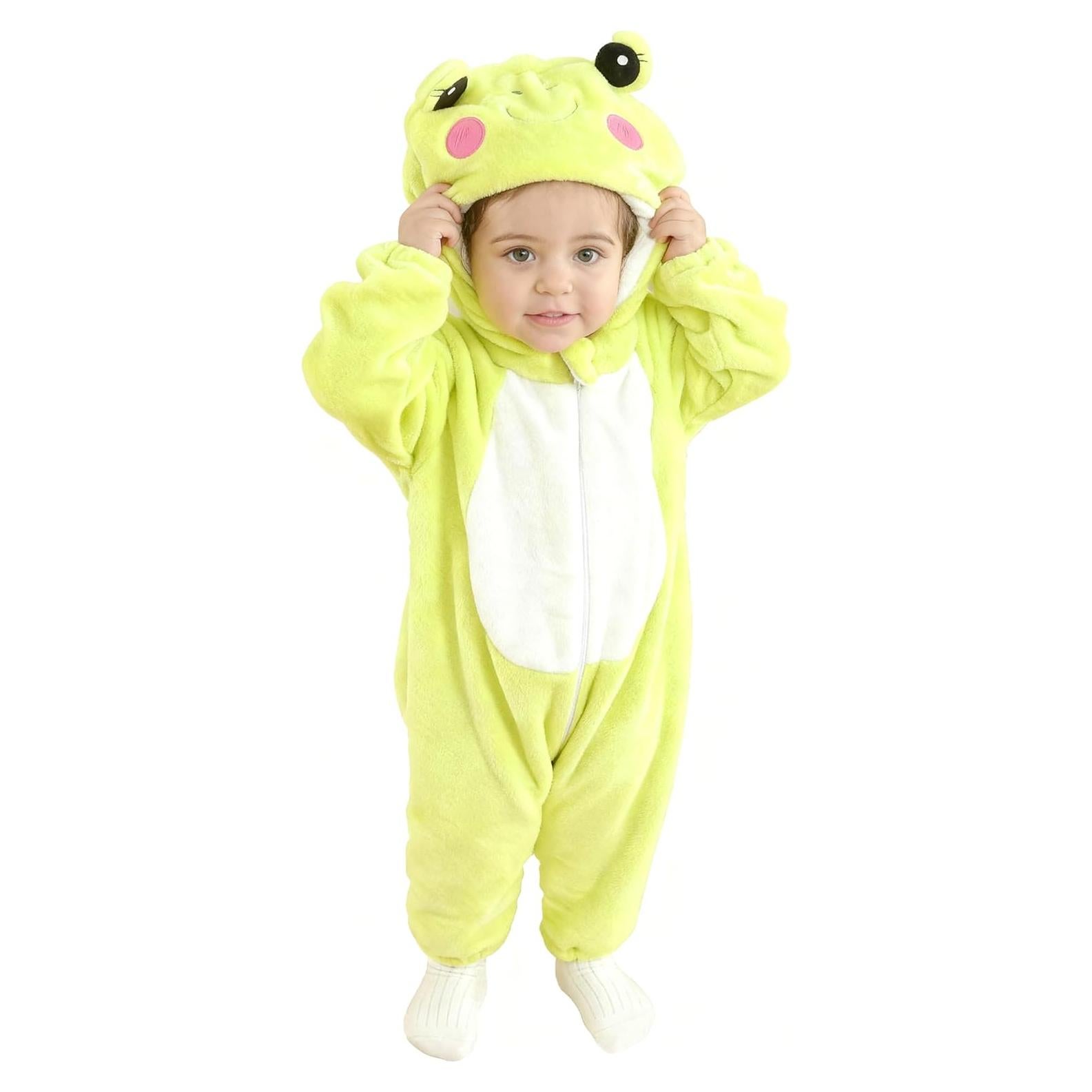 Disfraz de Rana Unisex para Bebé DarkCom - Mono con Capucha