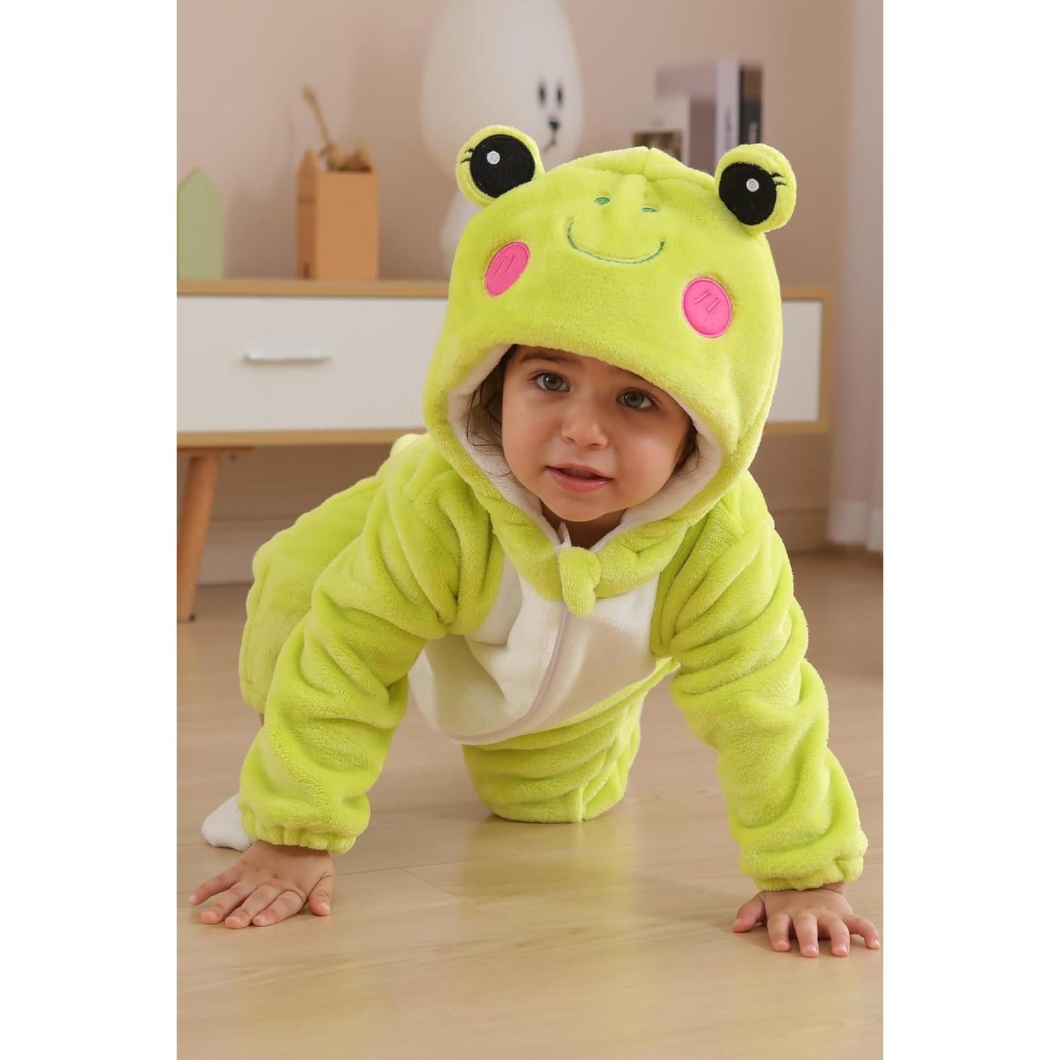 Disfraz de Rana Unisex para Bebé DarkCom - Mono con Capucha