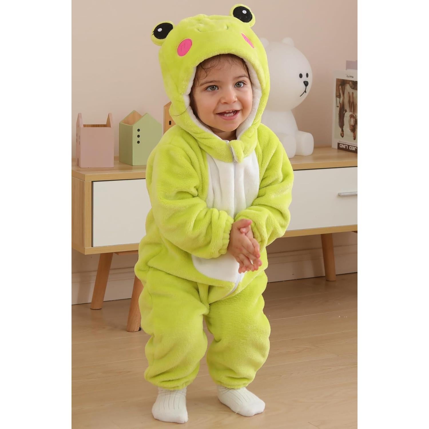 Disfraz de Rana Unisex para Bebé DarkCom - Mono con Capucha