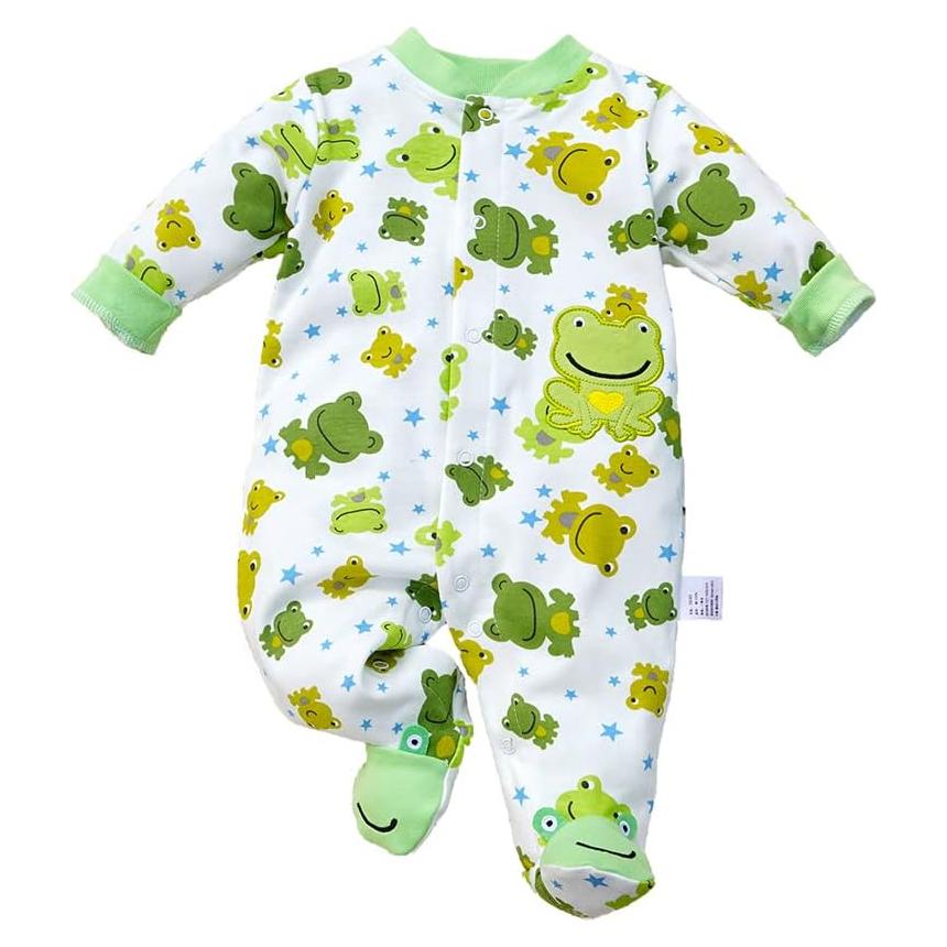 Mono de Bebé Unisex 100% Algodón Manga Larga 9-12 Meses