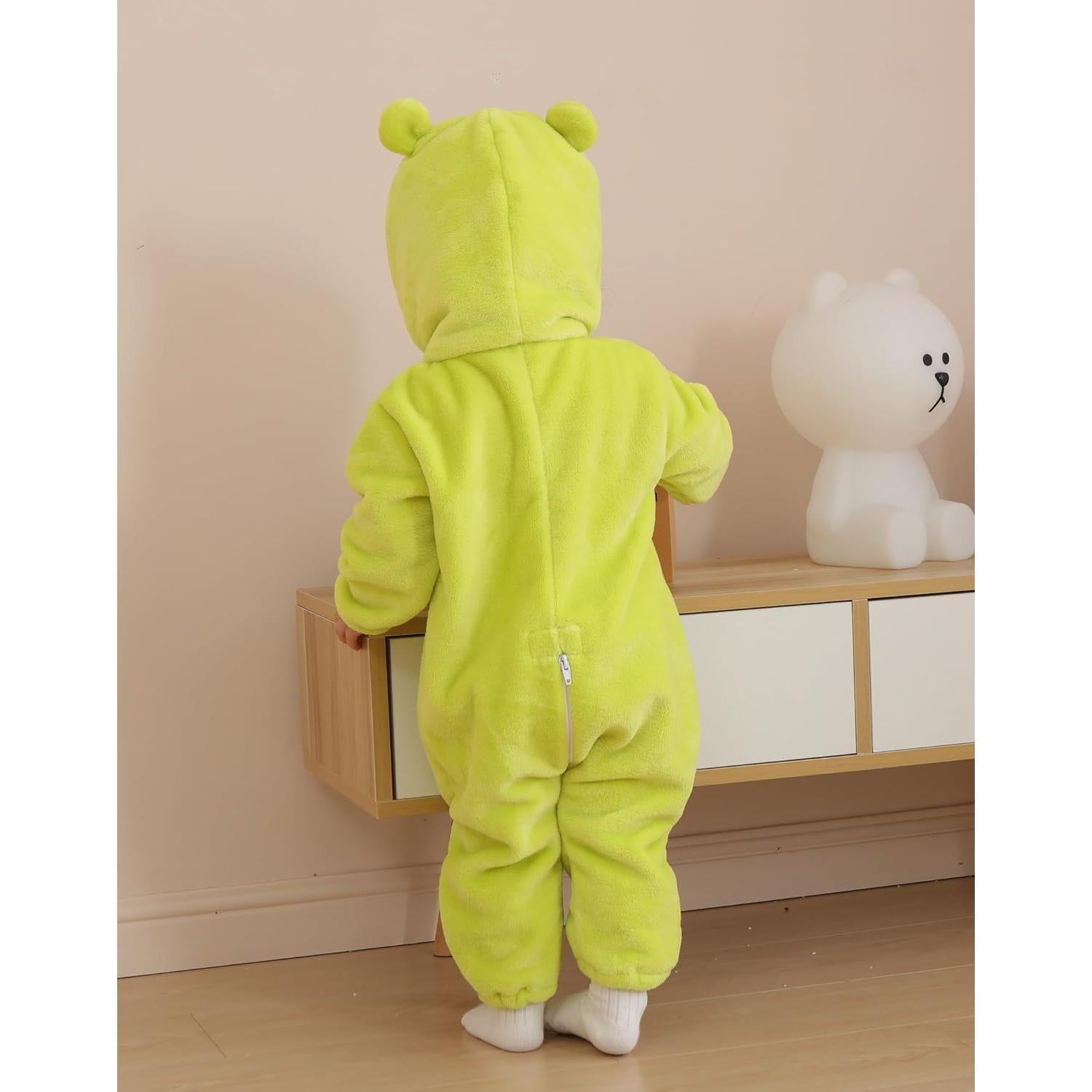 Disfraz de Rana CuteOn para Bebés 0-4 Años, Franela Suave