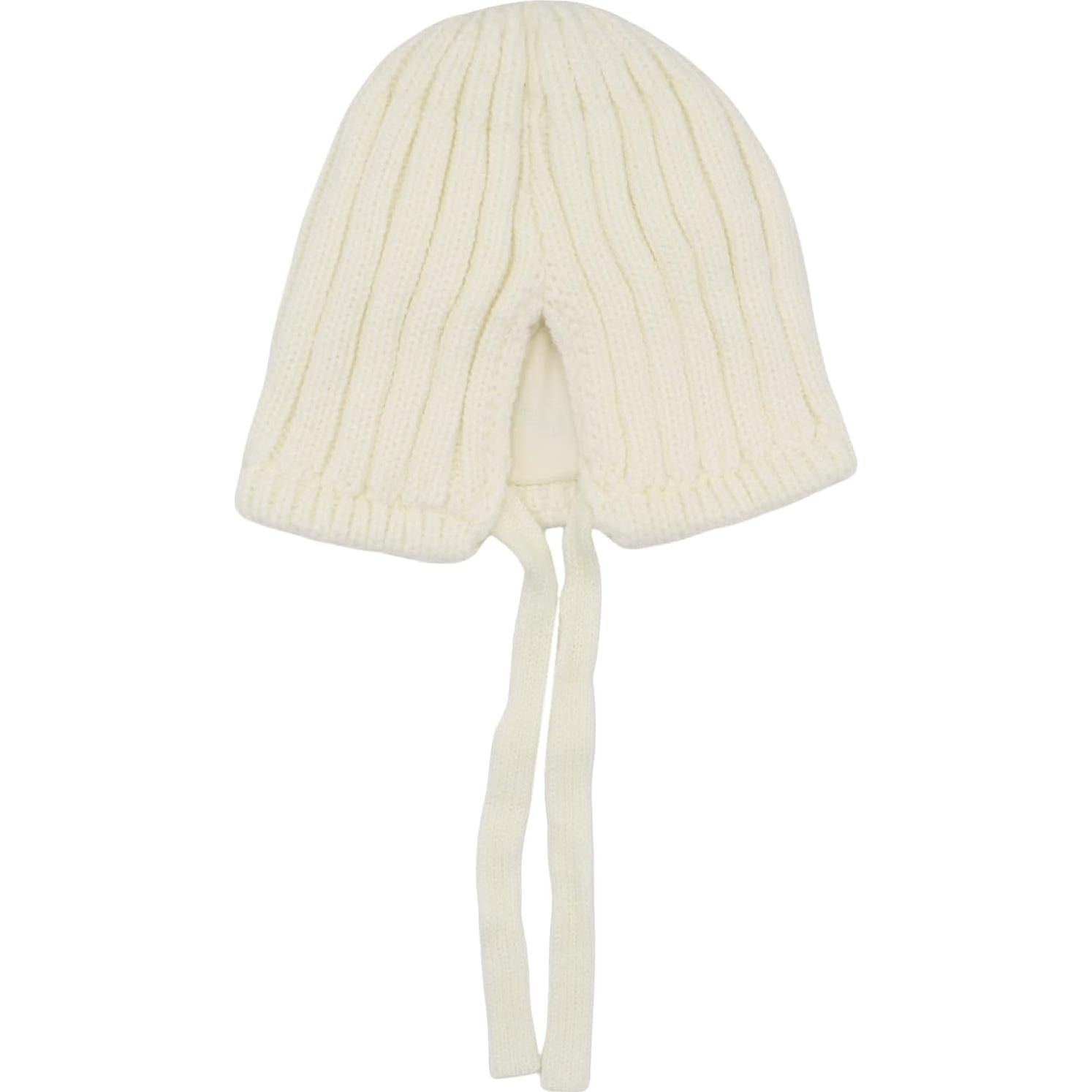 Gorro de Lana para Bebé AMPOSSTO Rana con Orejeras 46-50cm