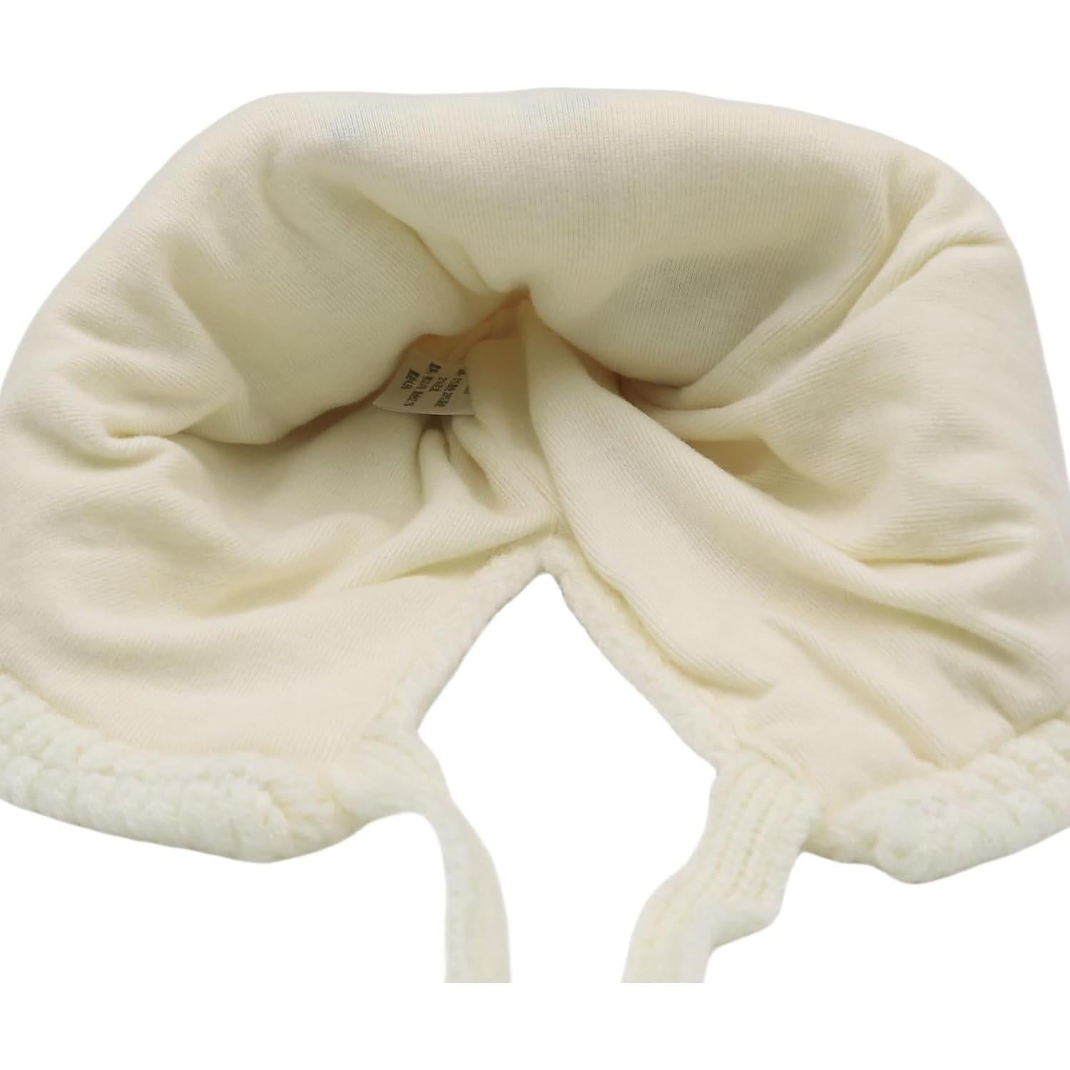 Gorro de Lana para Bebé AMPOSSTO Rana con Orejeras 46-50cm