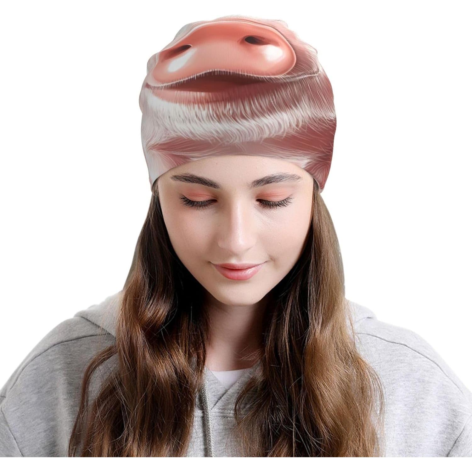 Gorro de punto unisex suave de seda de leche negro