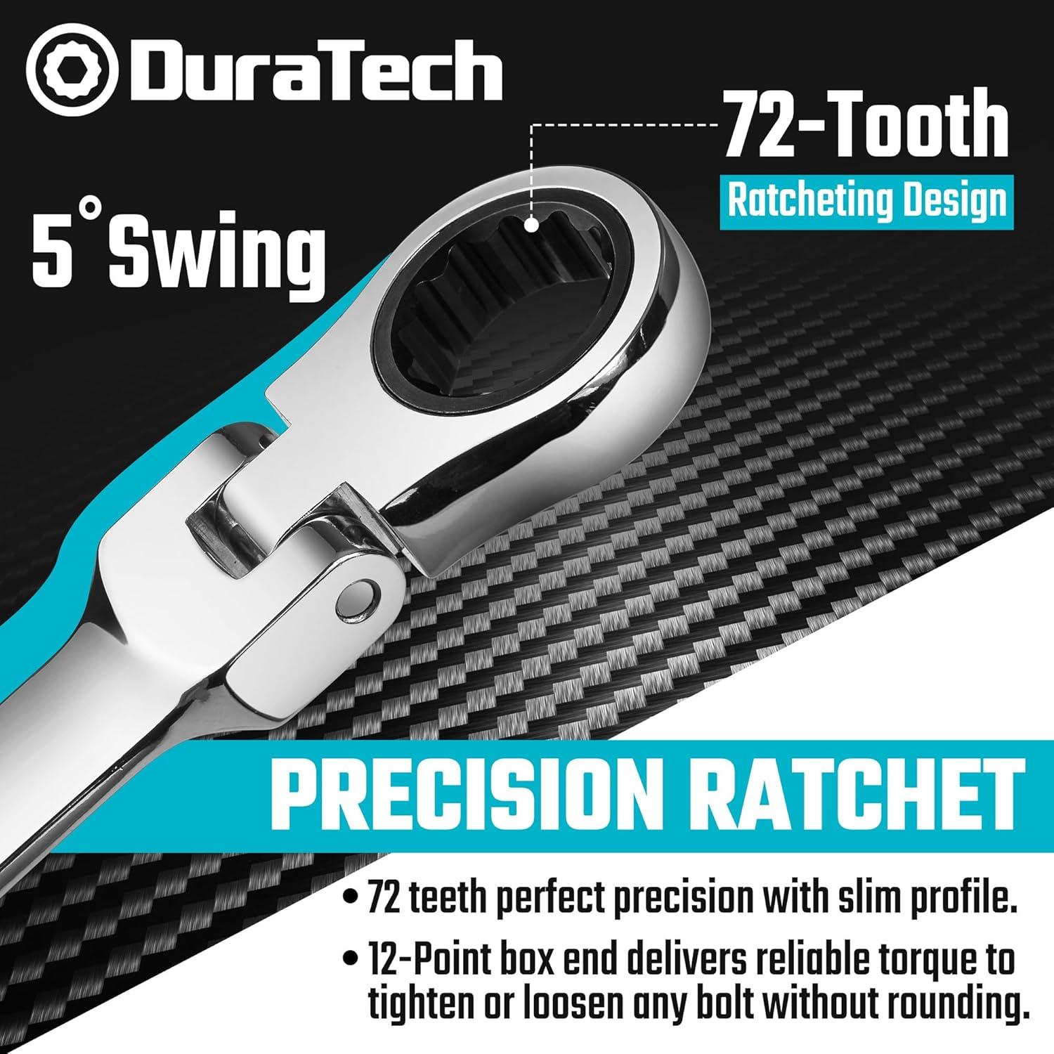 Juego de Llaves Combinadas Flexibles DURATECH 12 Piezas 8-19mm