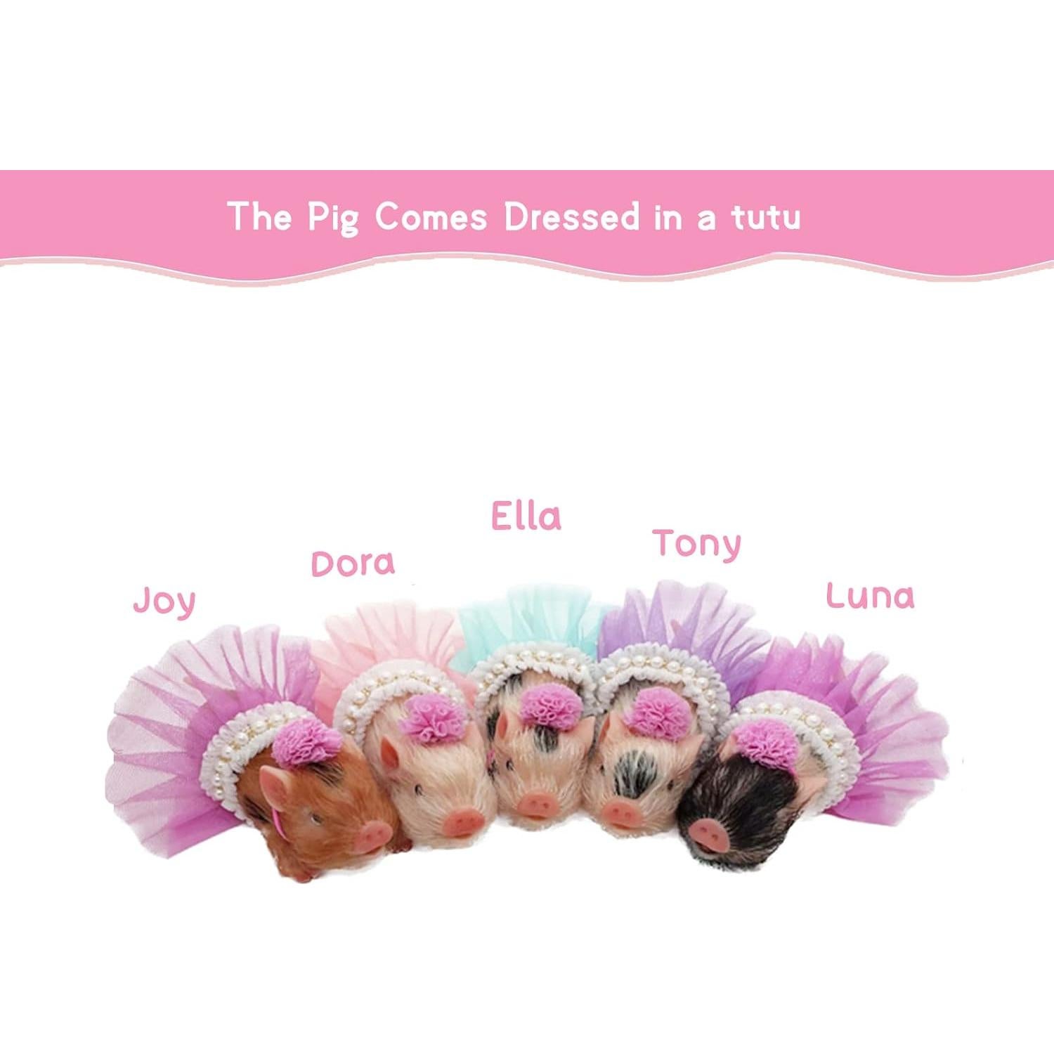 Lechón de Silicona Volobe 13 cm Realista con Accesorios