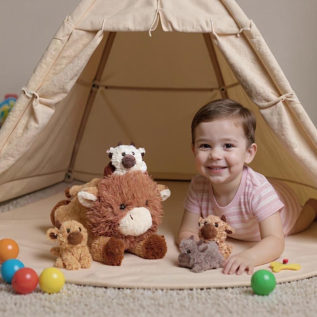 Conjunto de Peluche Vaca Mamá y Terneras Easfan 40 cm