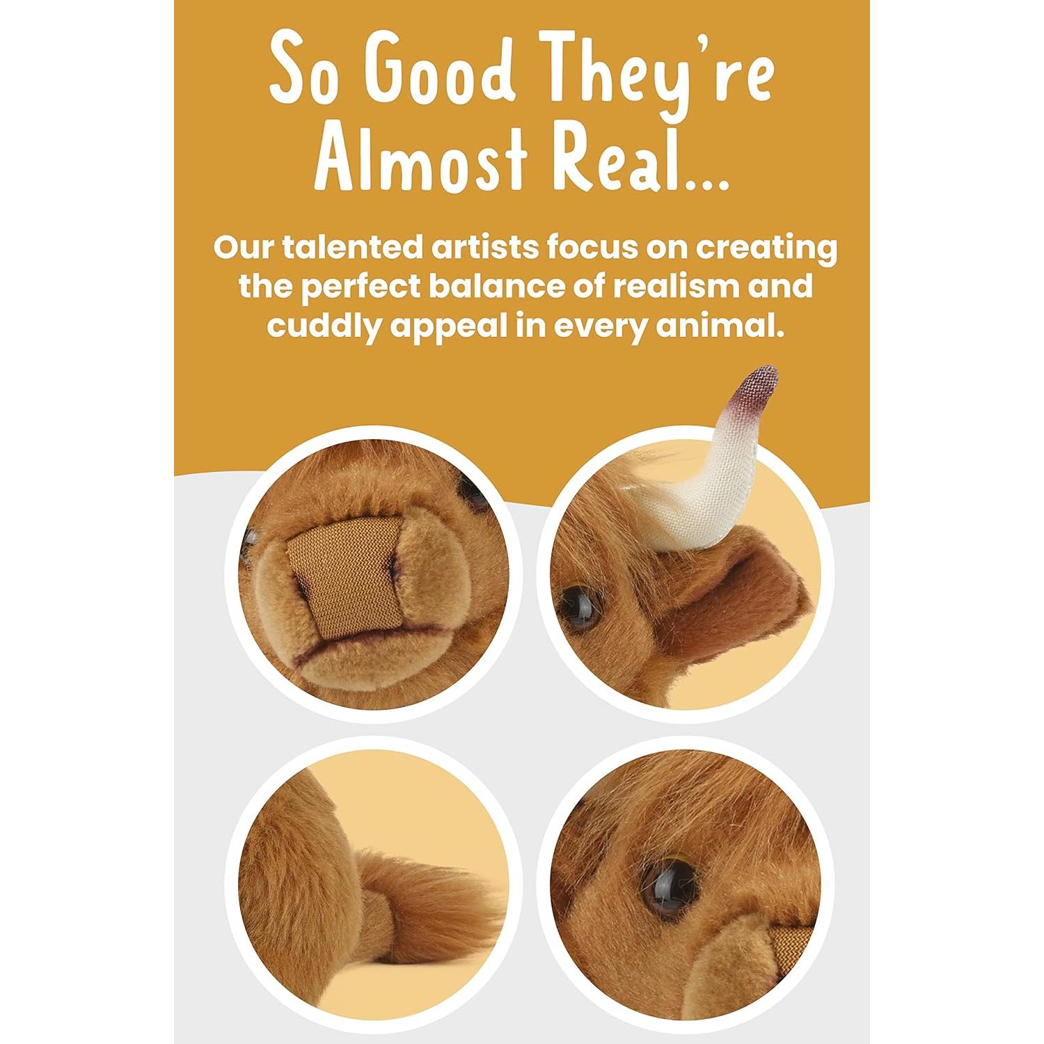 Animal de Peluche Vaca Pequeña Living Nature 17 cm Suave