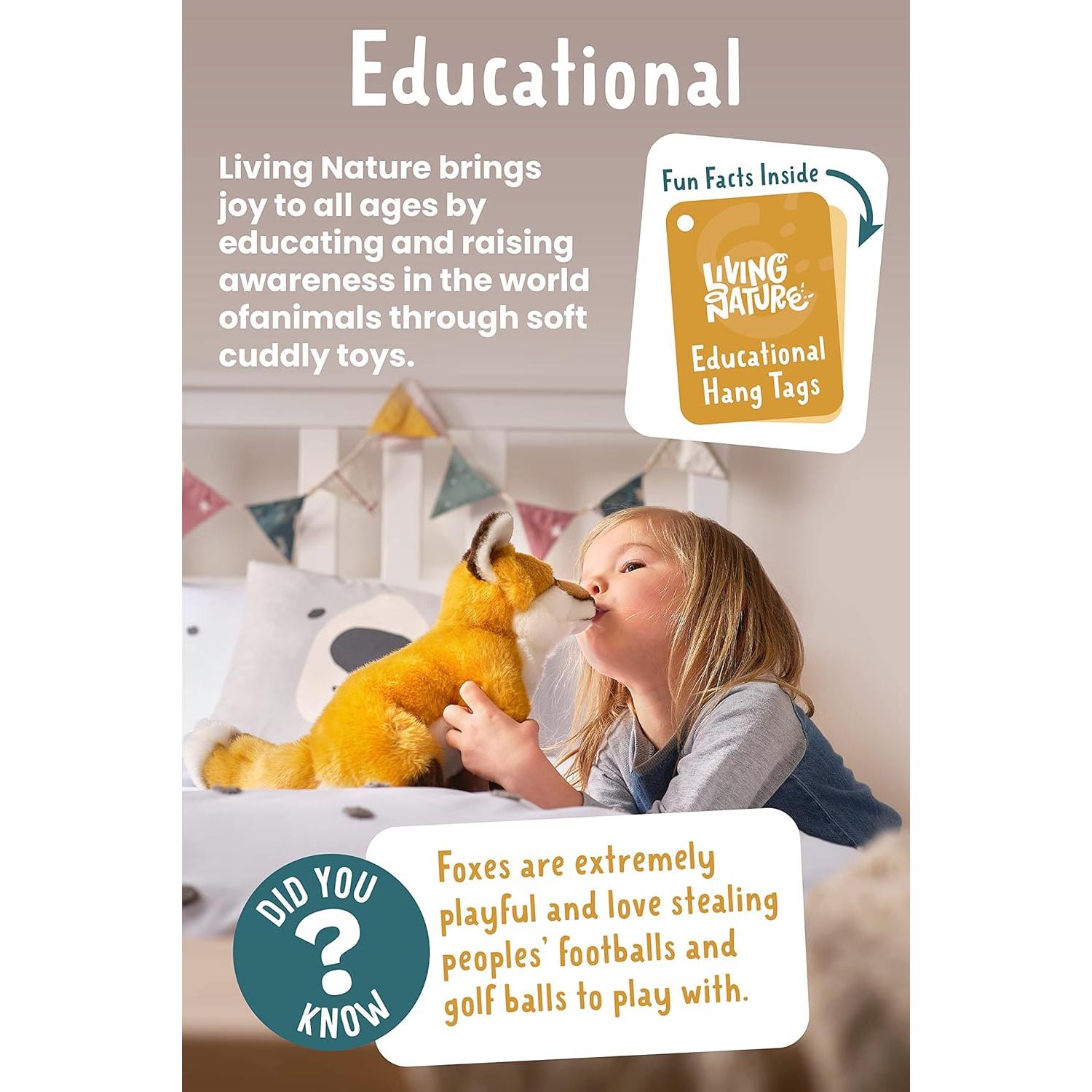 Animal de Peluche Vaca Pequeña Living Nature 17 cm Suave