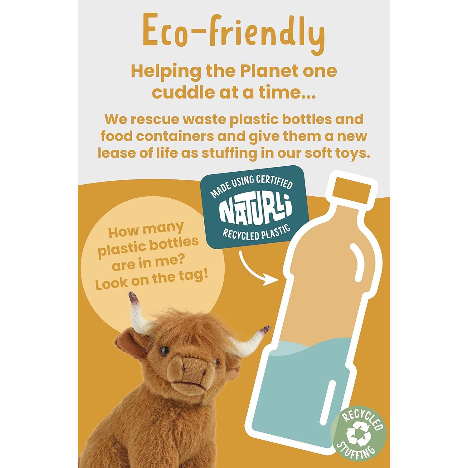 Animal de Peluche Vaca Pequeña Living Nature 17 cm Suave