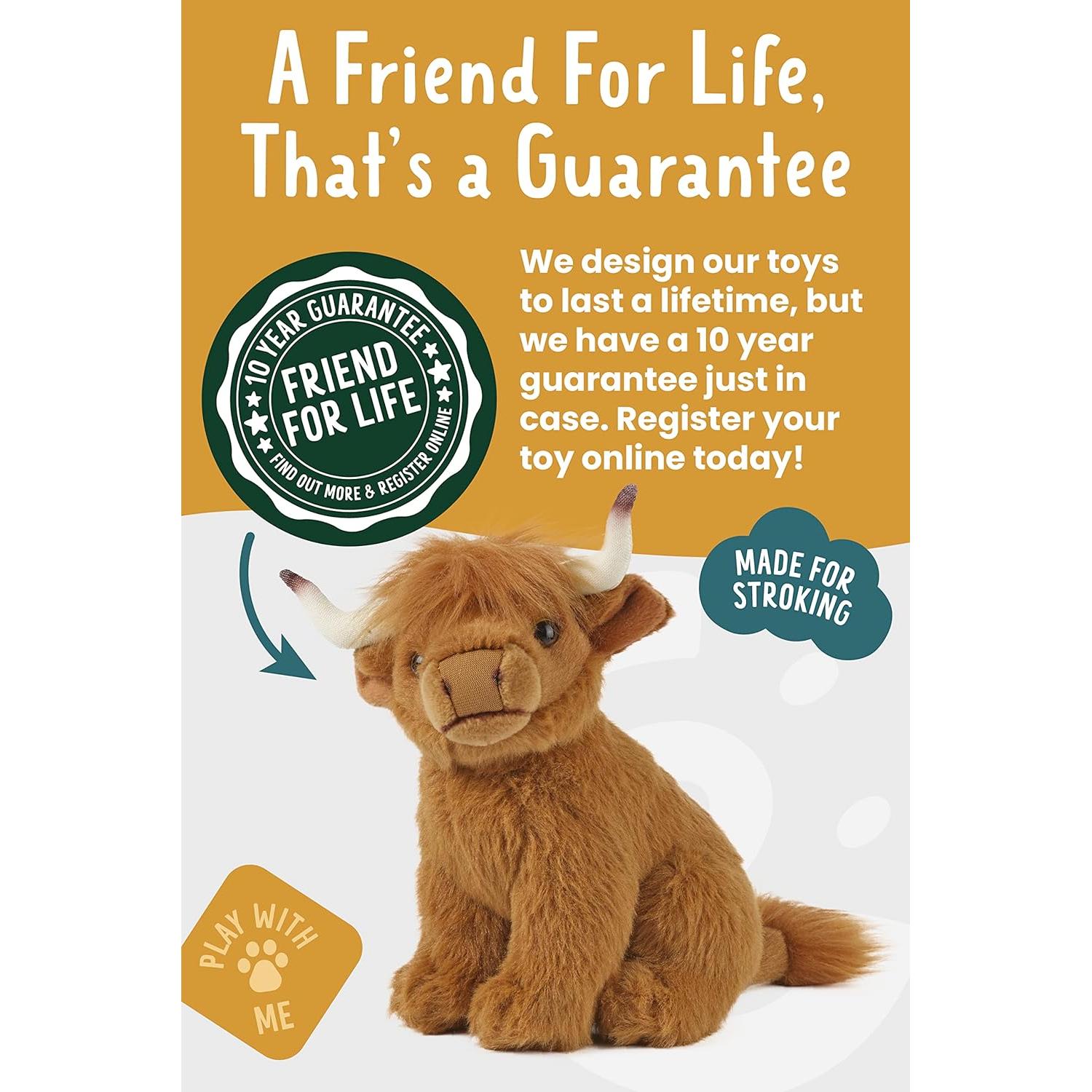 Animal de Peluche Vaca Pequeña Living Nature 17 cm Suave