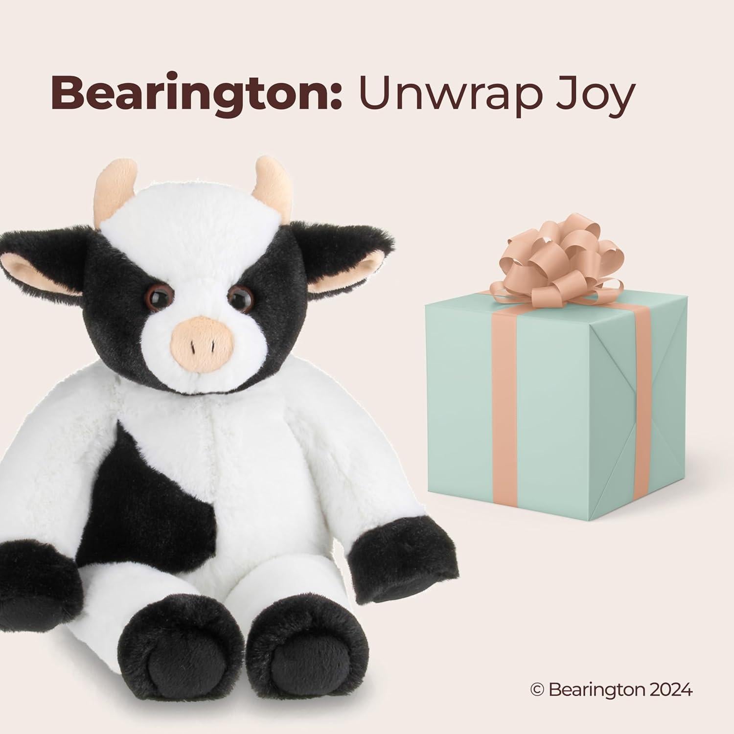 Peluches Bearington Cowlin Vaca 38 cm Suave y Lavable