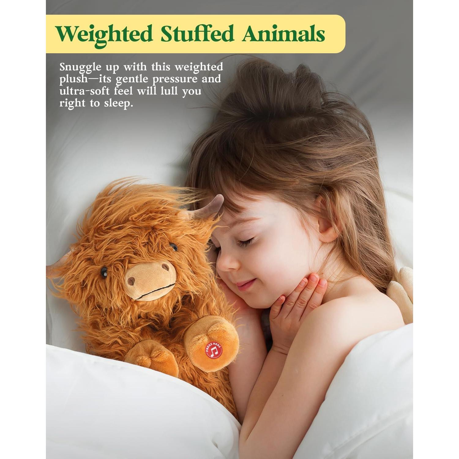 Peluche Vaca de las Tierras Altas Cuckool 38 cm con Sonido